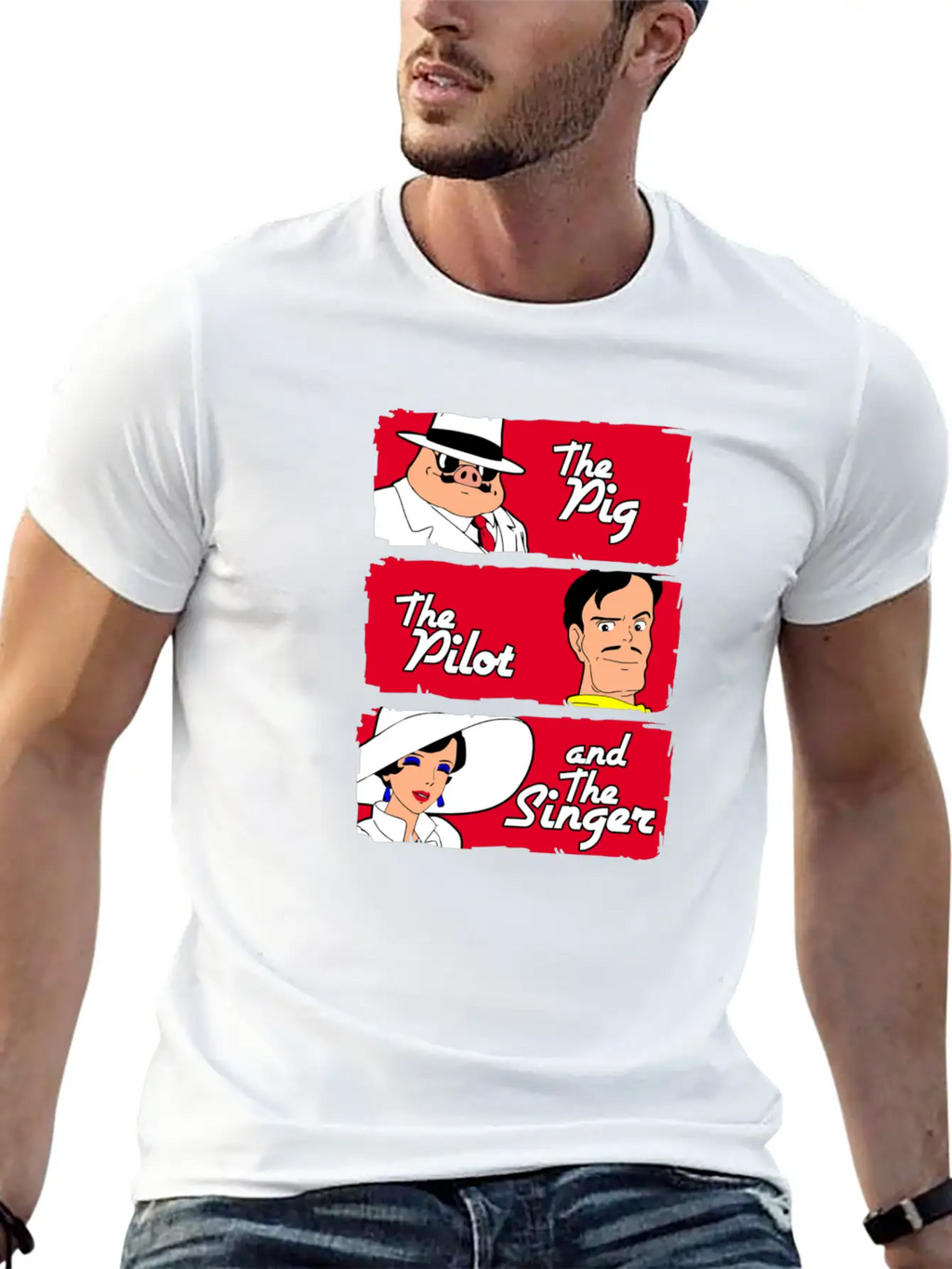 The Pig The Pilot Singer Relaxed Everyday Tee – Lightweight And Durable Cotton