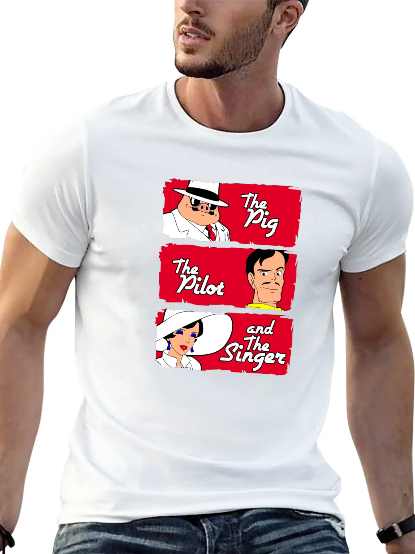 The Pig The Pilot Singer Relaxed Everyday Tee – Lightweight And Durable Cotton