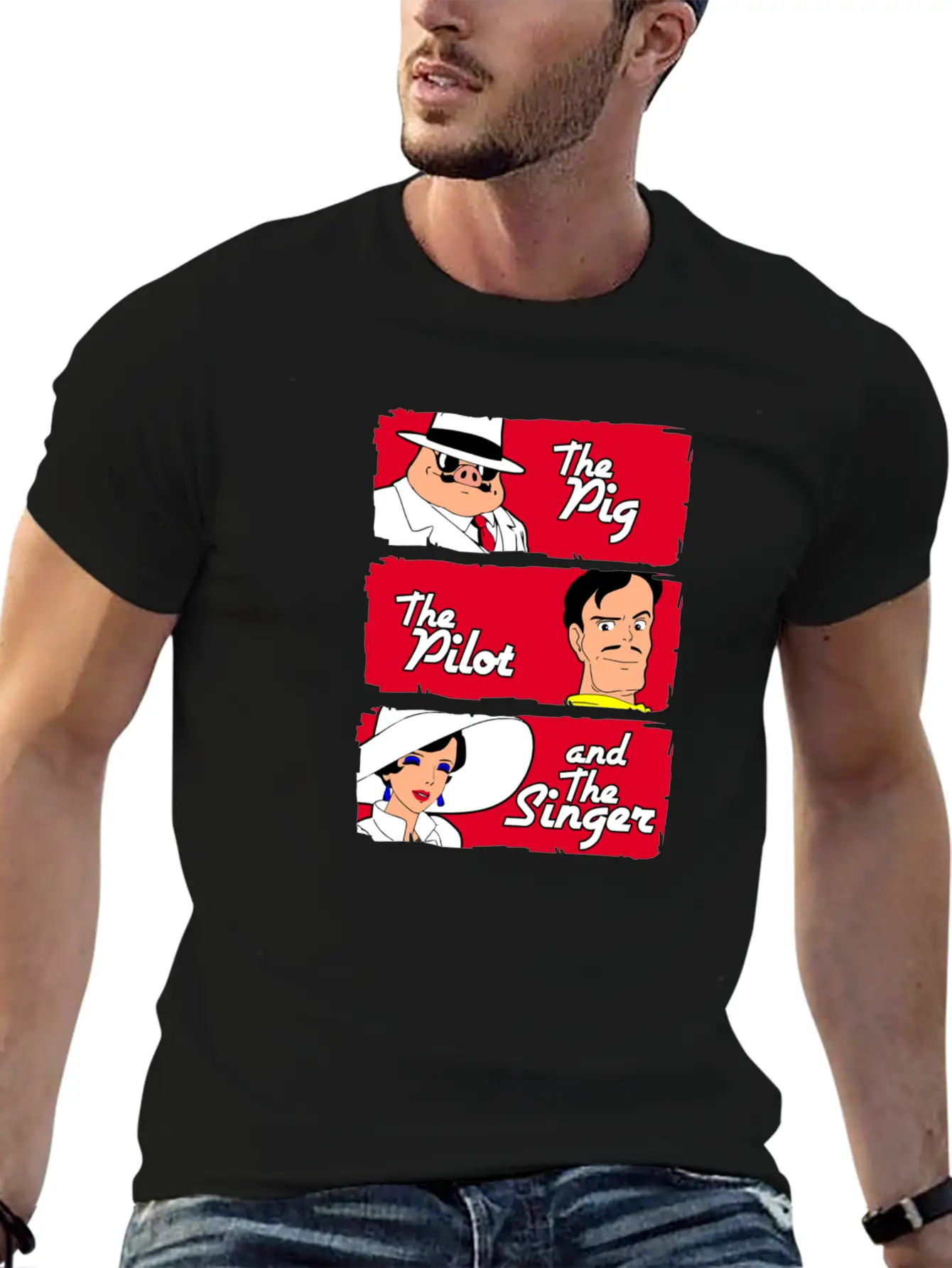 The Pig The Pilot Singer Relaxed Everyday Tee – Lightweight And Durable Cotton