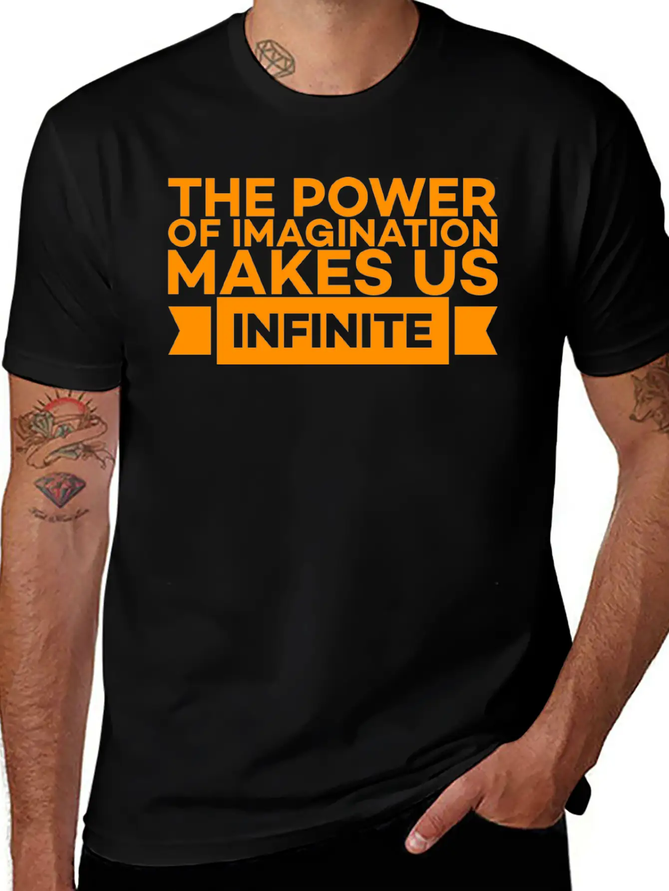 THE POWER OF IMAGINATION MAKES US INFINITE Classic Cotton Tee – Unisex Comfort For Any Season