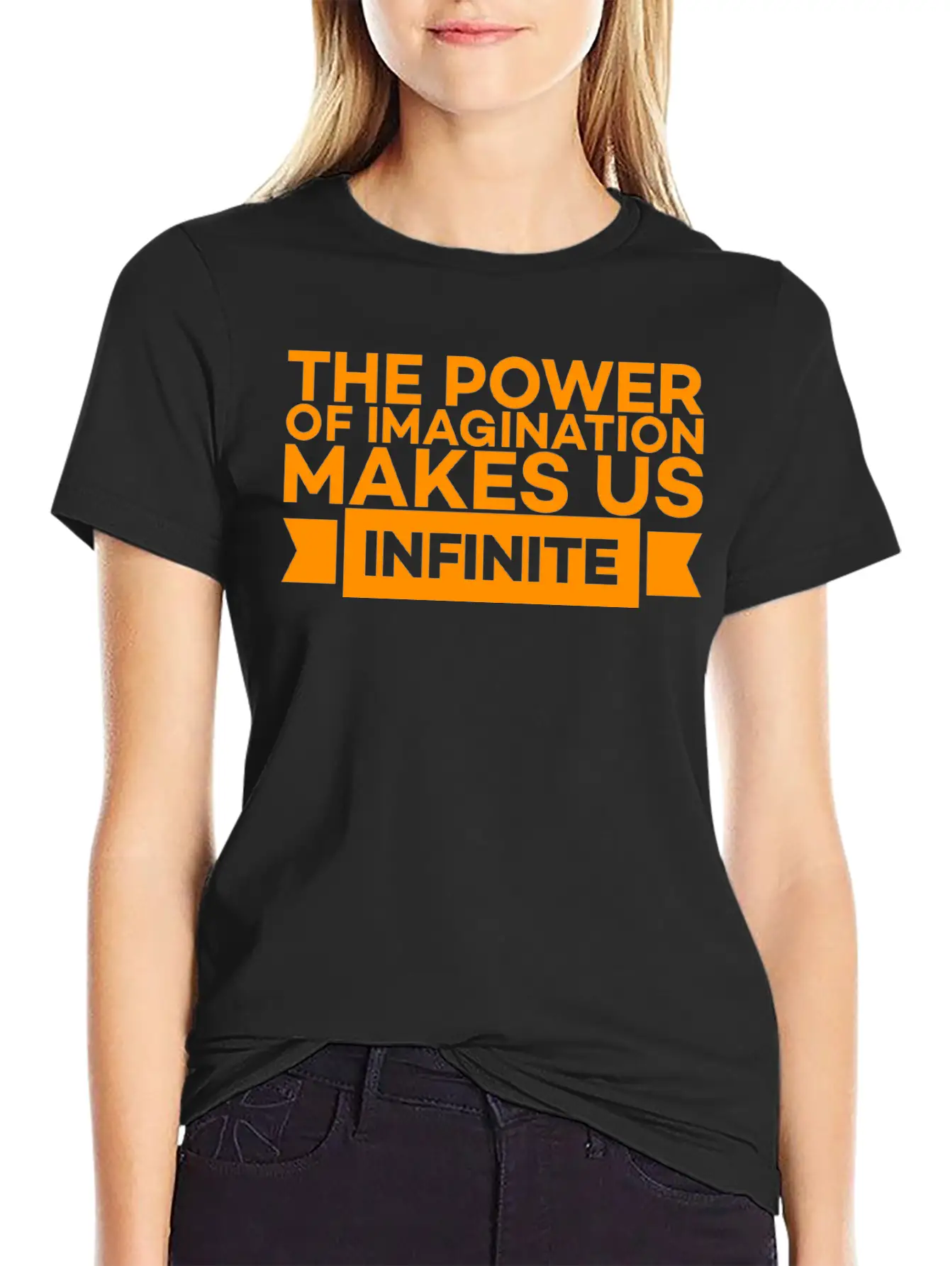 THE POWER OF IMAGINATION MAKES US INFINITE Classic Cotton Tee – Unisex Comfort For Any Season