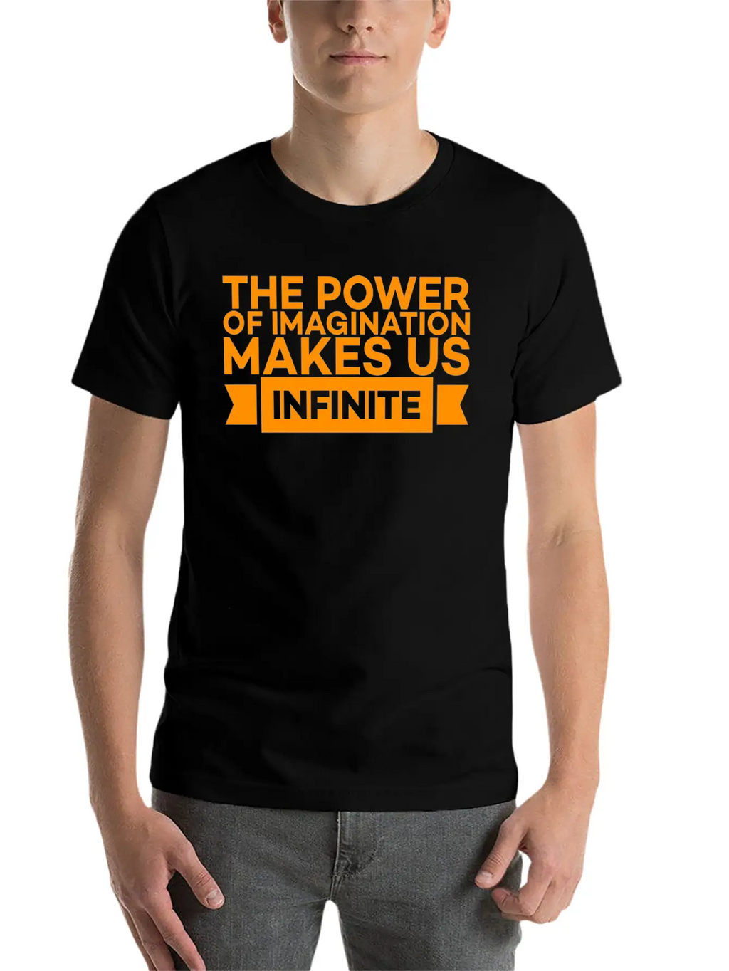 THE POWER OF IMAGINATION MAKES US INFINITE Classic Cotton Tee – Unisex Comfort For Any Season