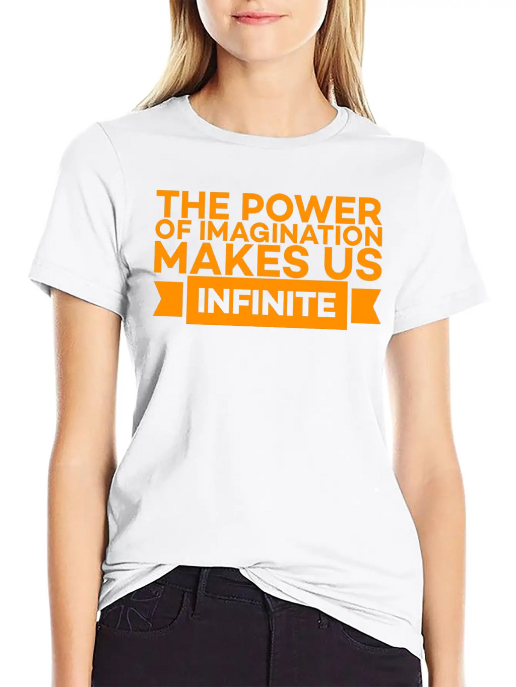 THE POWER OF IMAGINATION MAKES US INFINITE Classic Cotton Tee – Unisex Comfort For Any Season