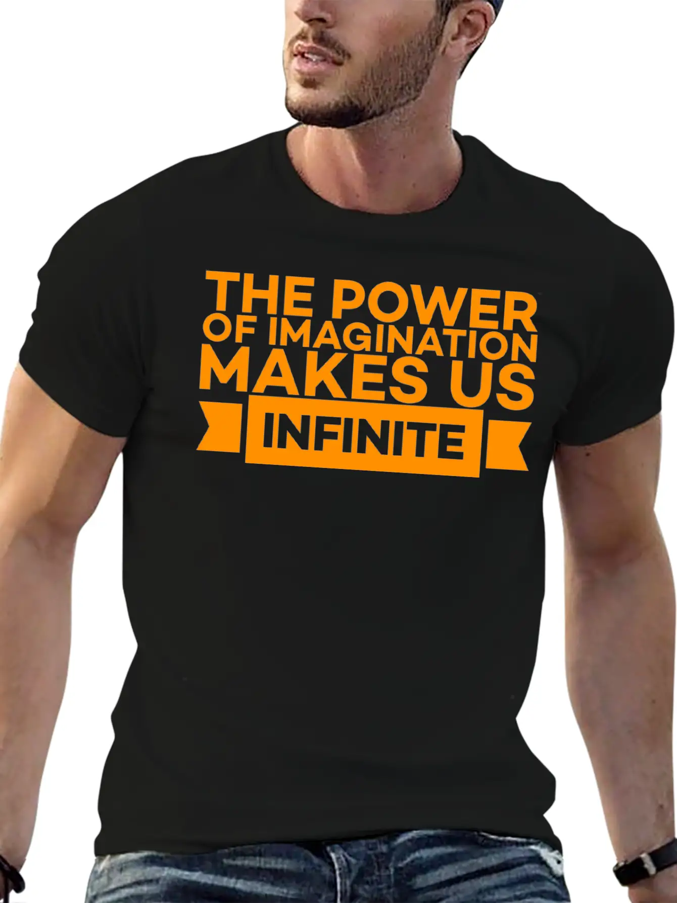 THE POWER OF IMAGINATION MAKES US INFINITE Classic Cotton Tee – Unisex Comfort For Any Season