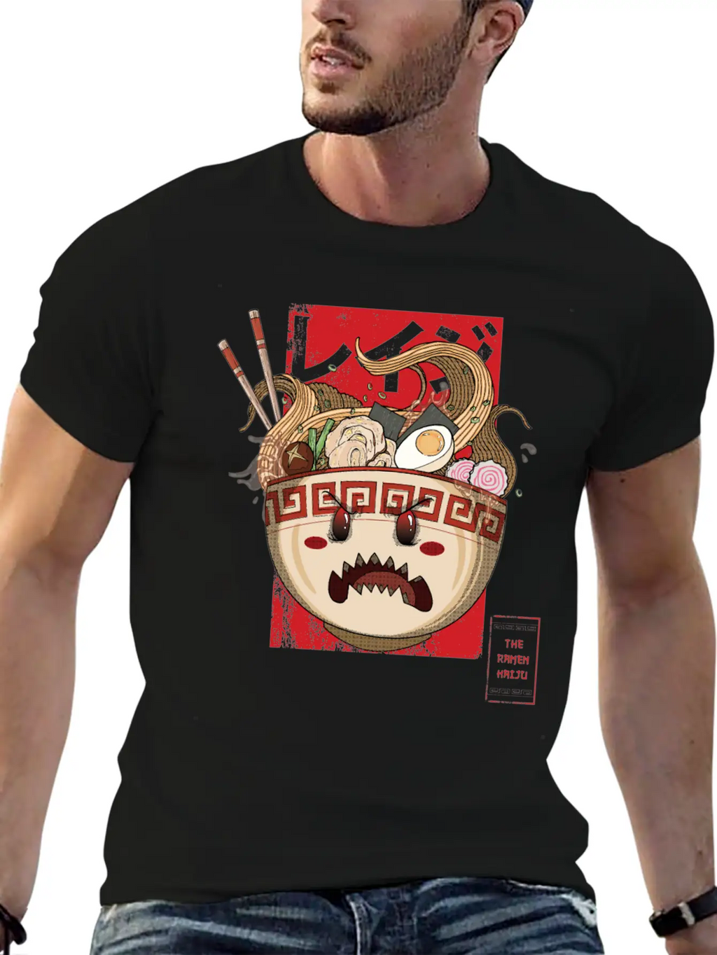 The Ramen Kaiju Modern Fit Casual T-Shirt – Clean And Versatile Design