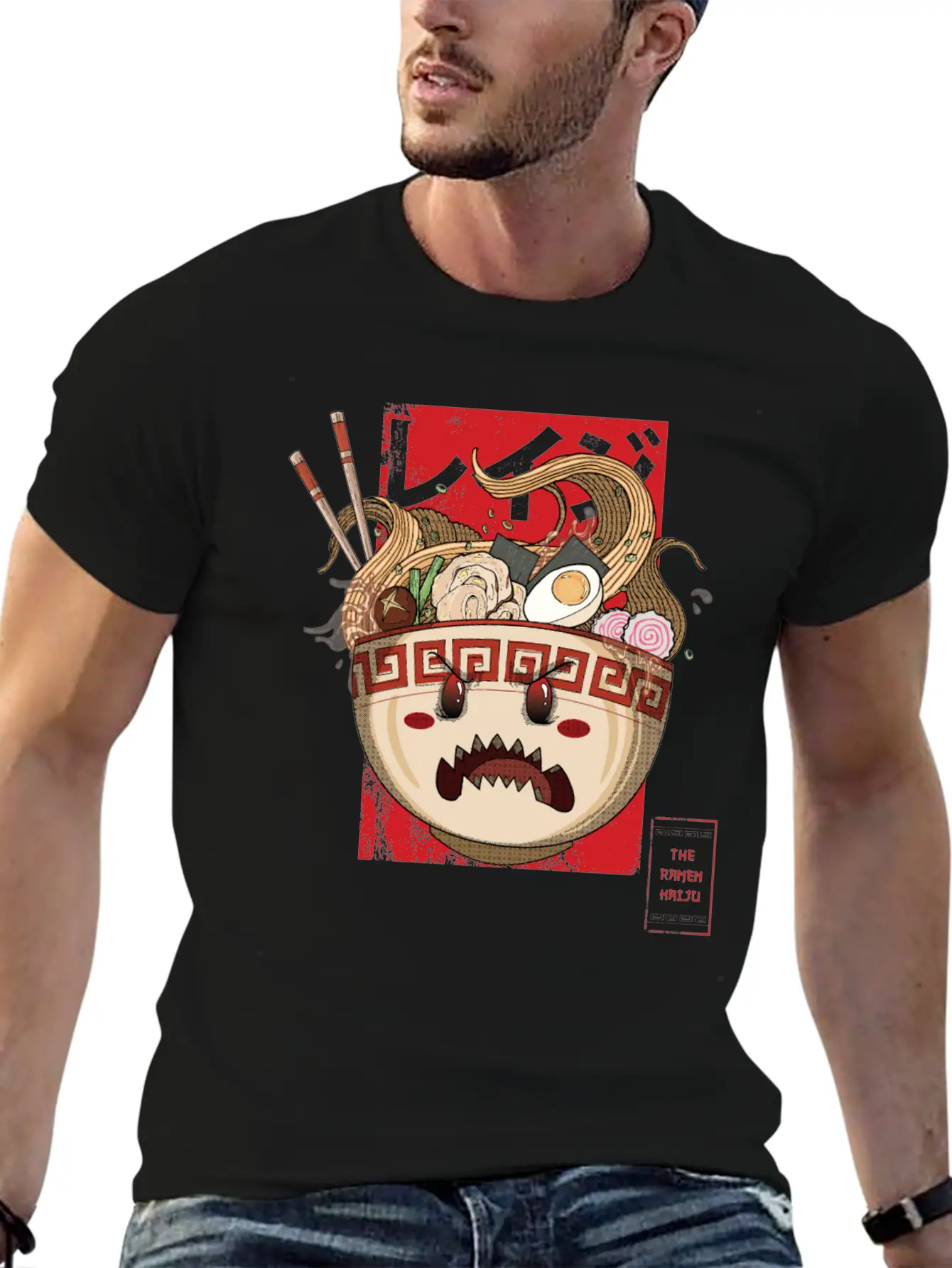 The Ramen Kaiju Modern Fit Casual T-Shirt – Clean And Versatile Design