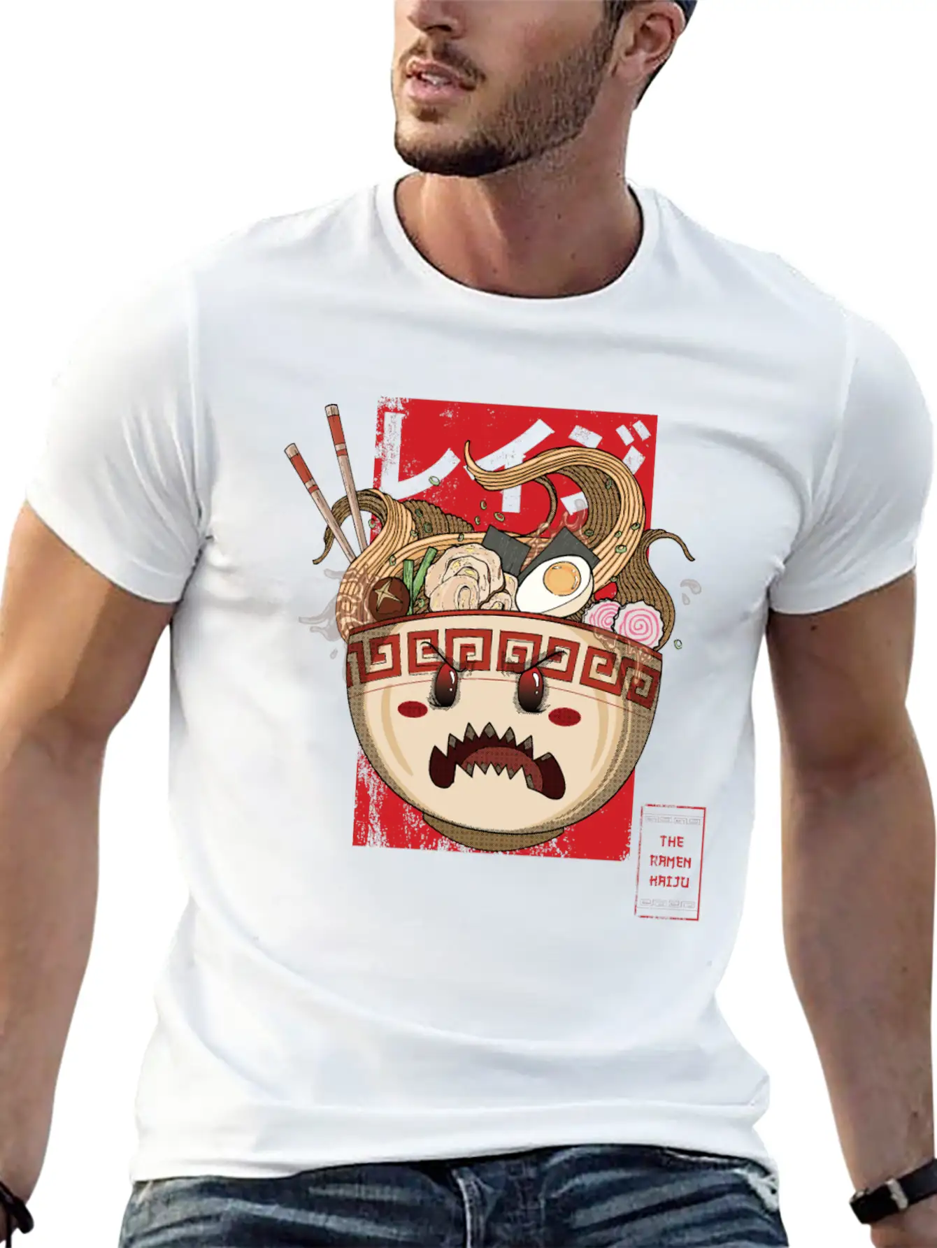 The Ramen Kaiju Modern Fit Casual T-Shirt – Clean And Versatile Design