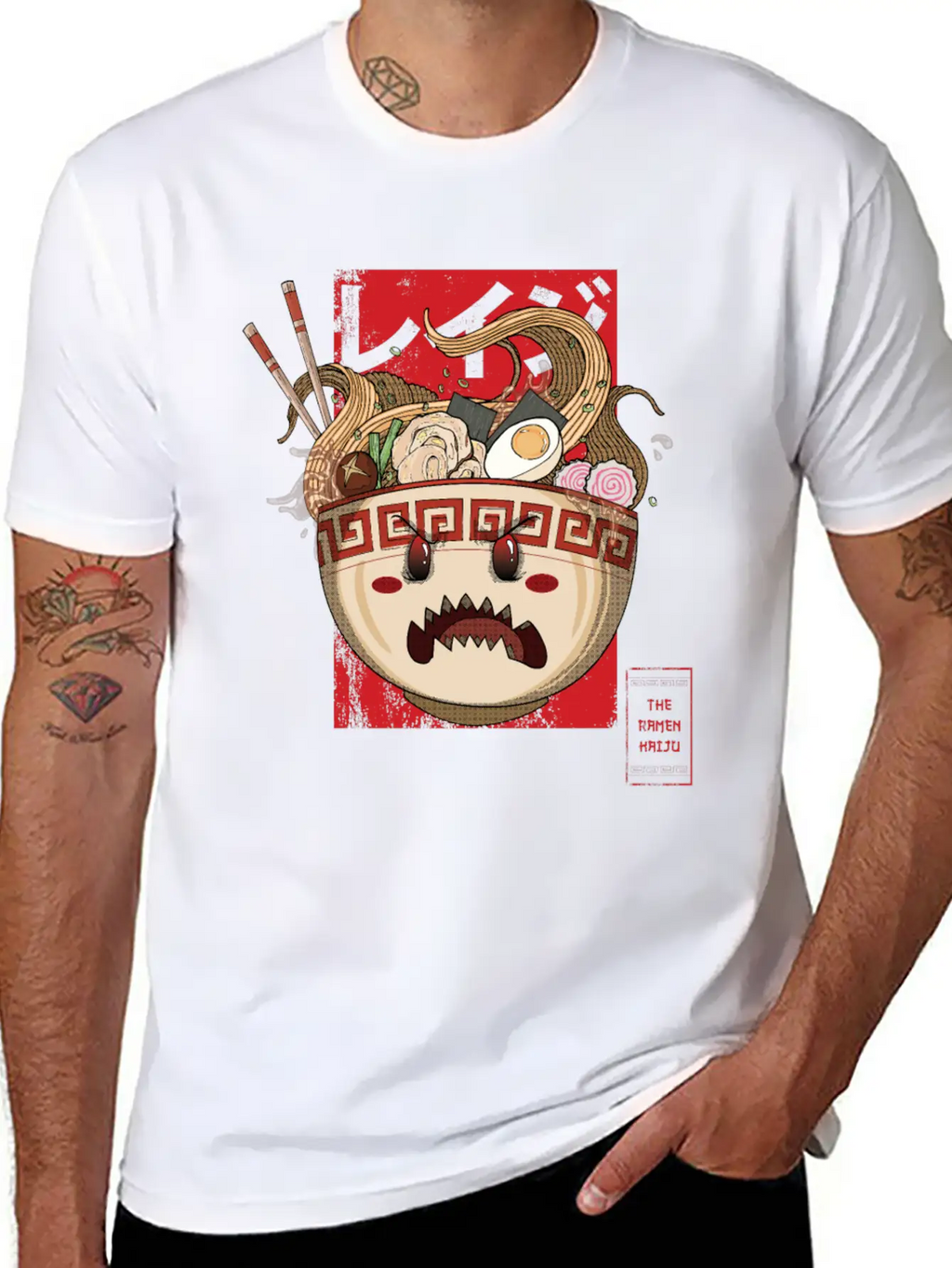 The Ramen Kaiju Modern Fit Casual T-Shirt – Clean And Versatile Design