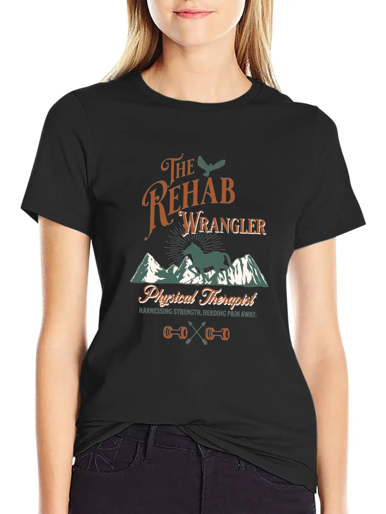 The Rehab Wrangler Physical Therapist Breathable Soft Cotton T-Shirt – Timeless Casual Look