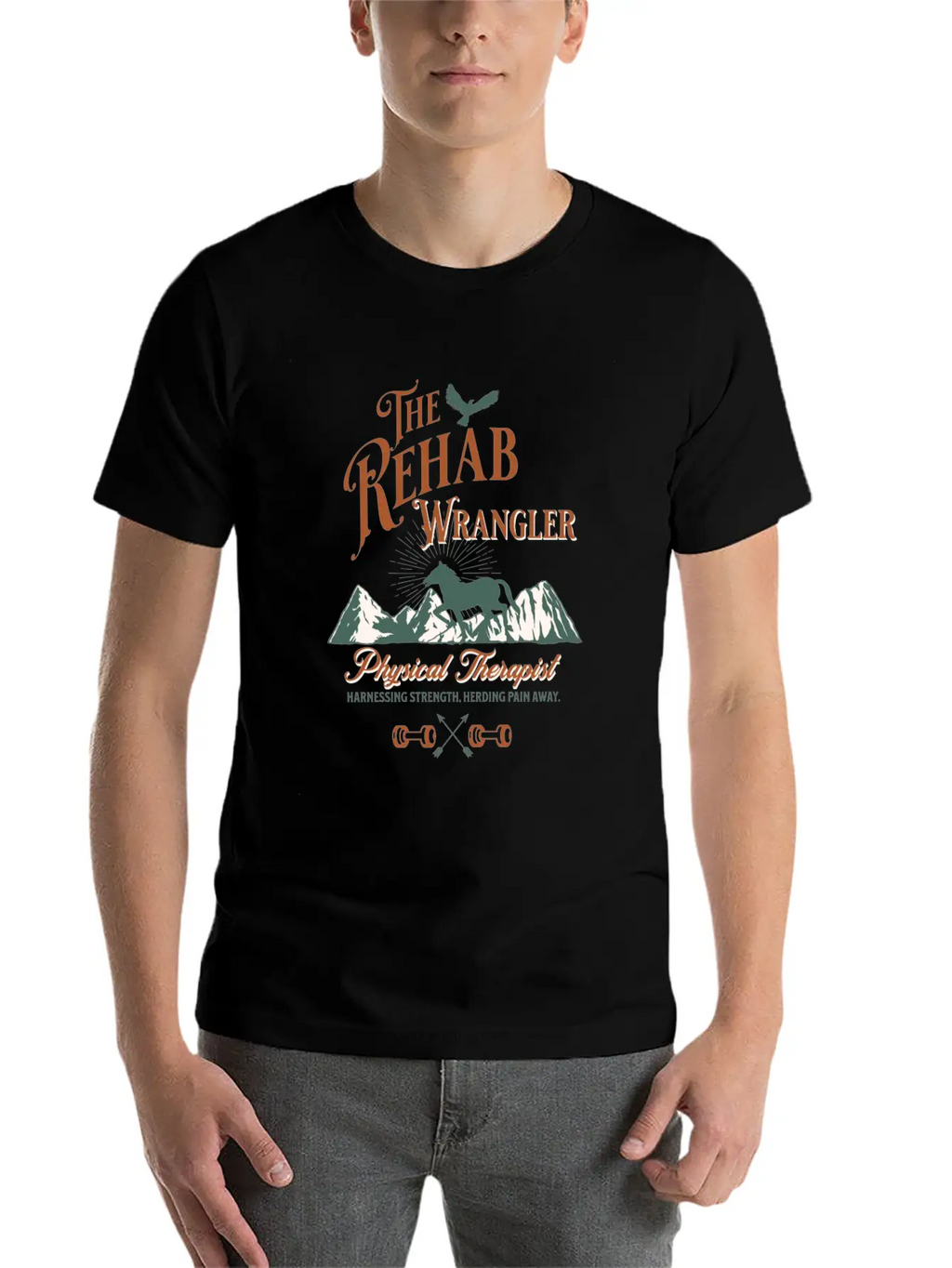 The Rehab Wrangler Physical Therapist Breathable Soft Cotton T-Shirt – Timeless Casual Look