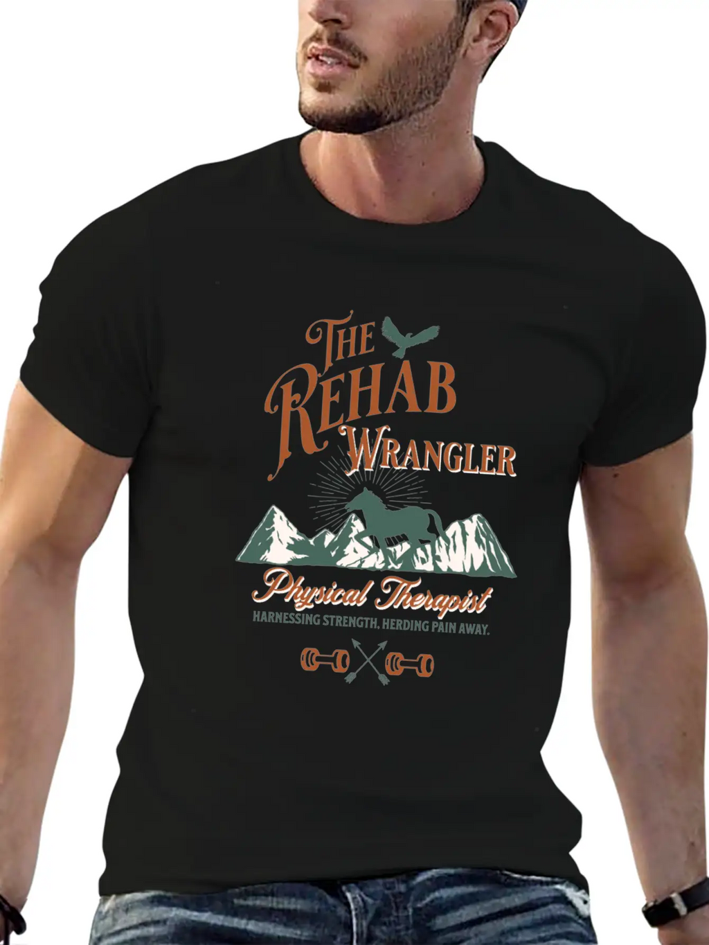 The Rehab Wrangler Physical Therapist Breathable Soft Cotton T-Shirt – Timeless Casual Look