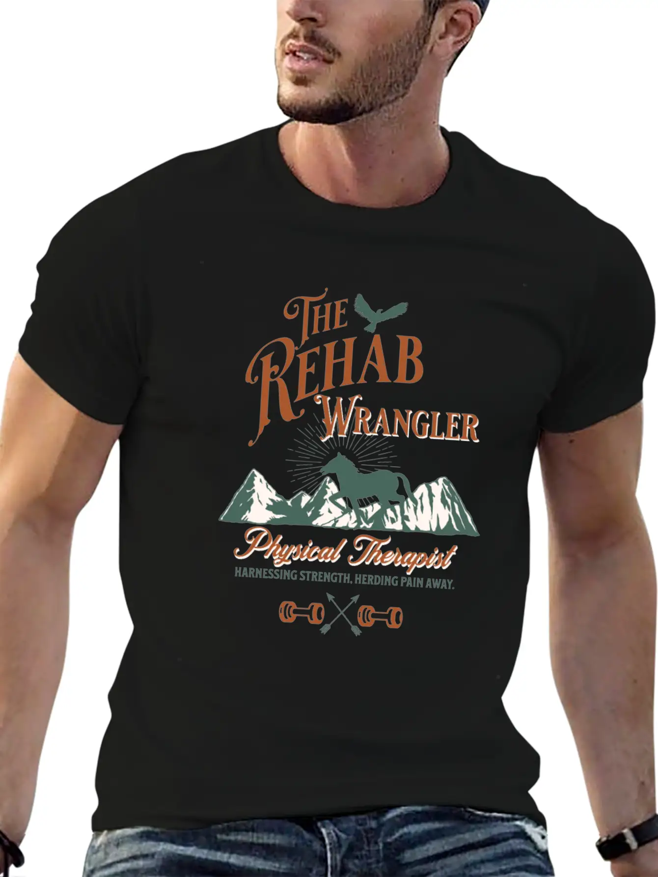 The Rehab Wrangler Physical Therapist Breathable Soft Cotton T-Shirt – Timeless Casual Look