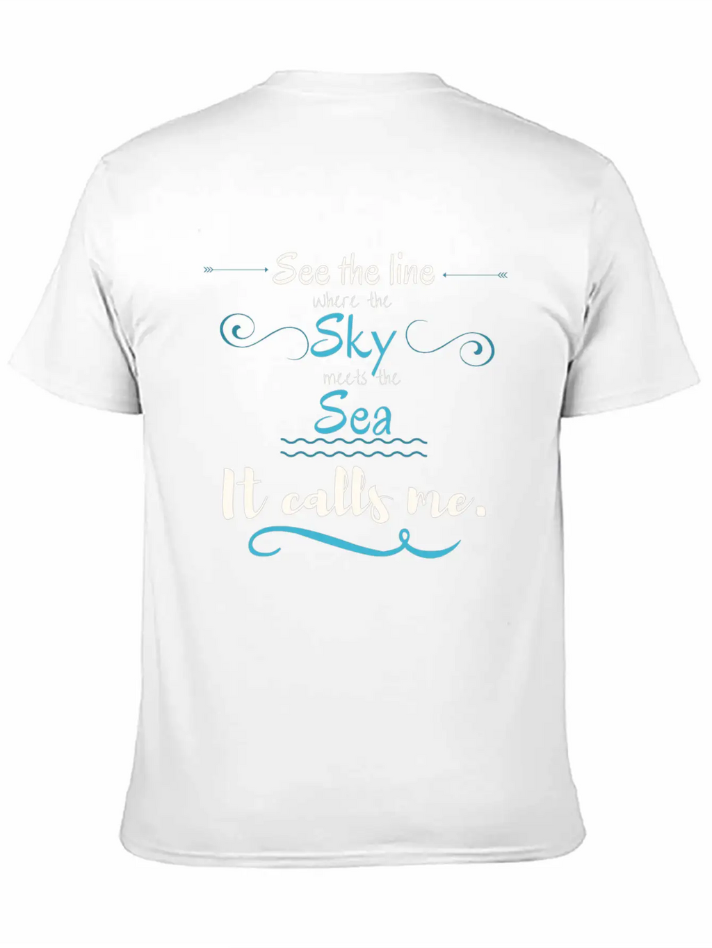 The Sea Is Calling! Breathable Graphic T-Shirt – Perfect For Casual Days