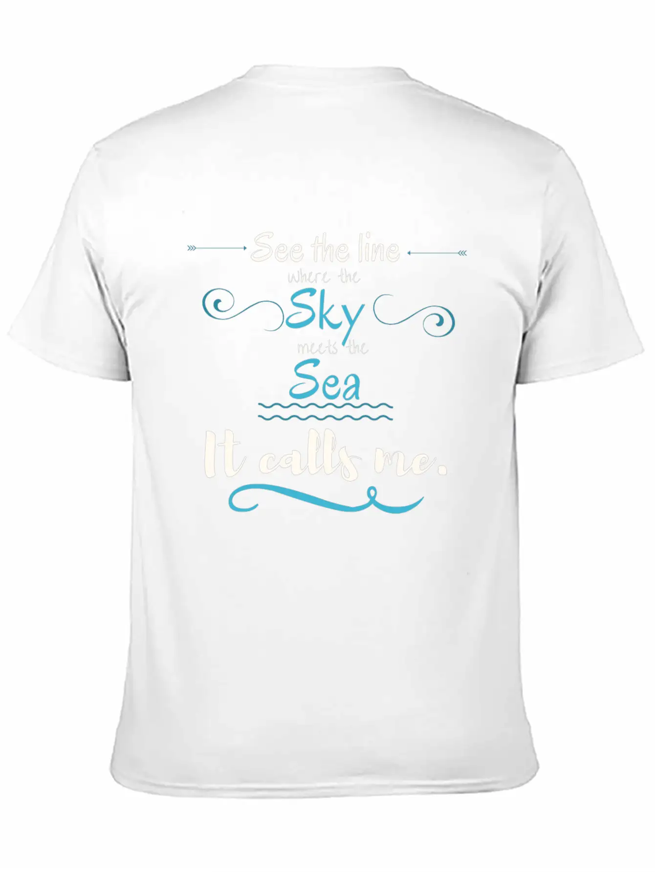 The Sea Is Calling! Breathable Graphic T-Shirt – Perfect For Casual Days