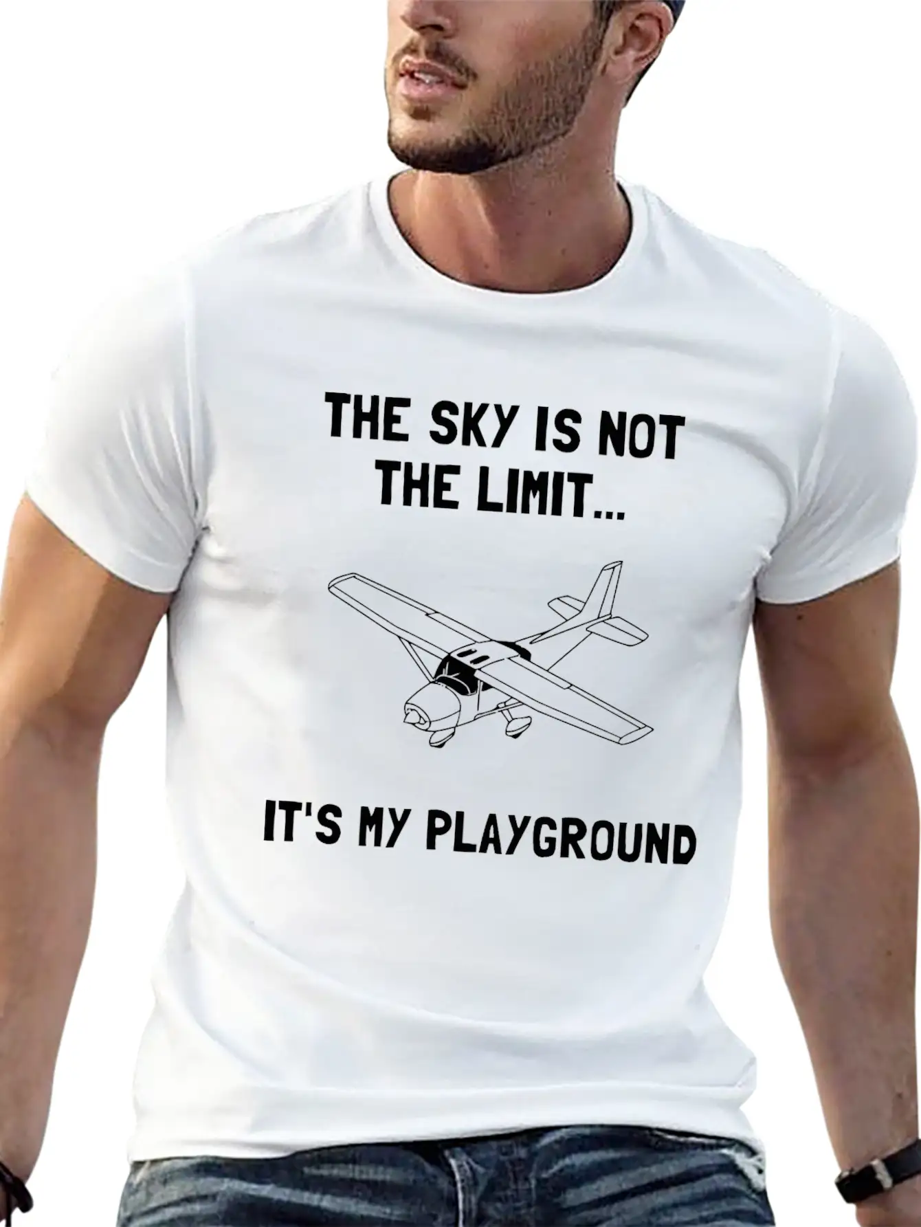 THe Sky Is Not Limit Stylish Everyday T-Shirt – Unisex Basic Cotton Tee
