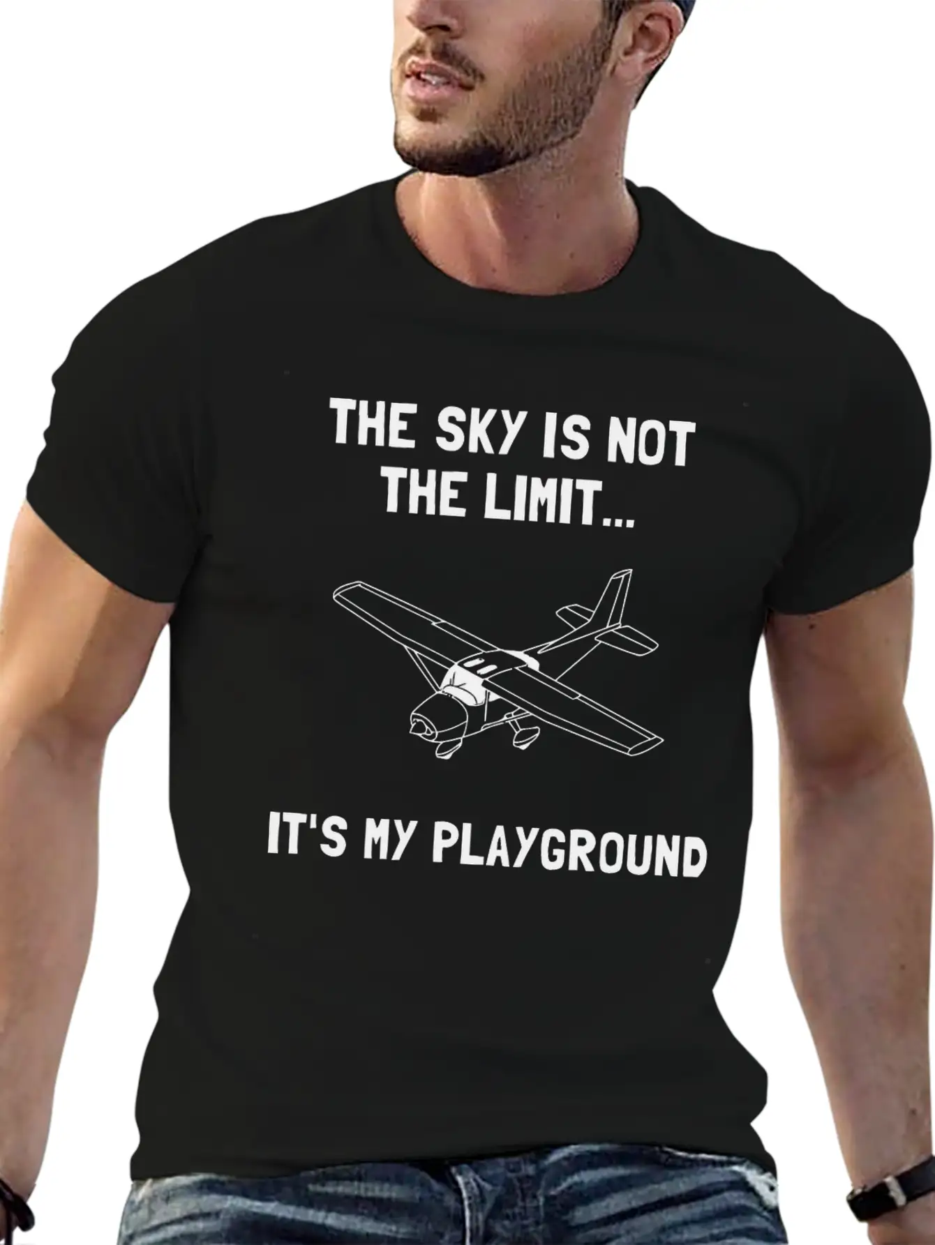 THe Sky Is Not Limit Stylish Everyday T-Shirt – Unisex Basic Cotton Tee