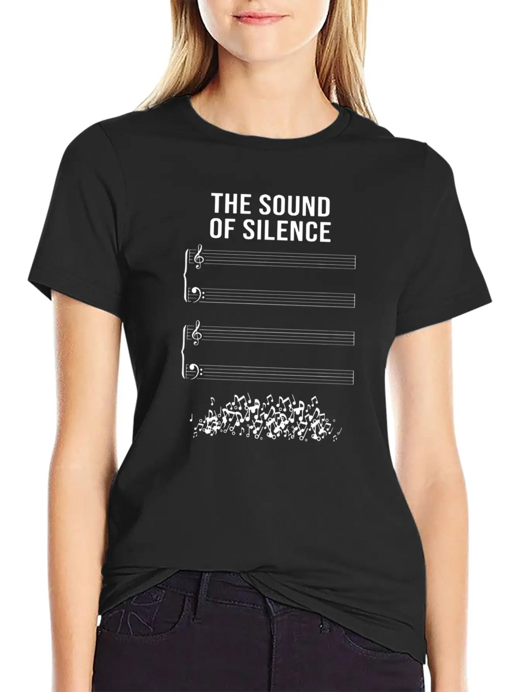 The Sound Of Silence I For Marching Timeless Short Sleeve Tee – Comfy And Minimalist Design