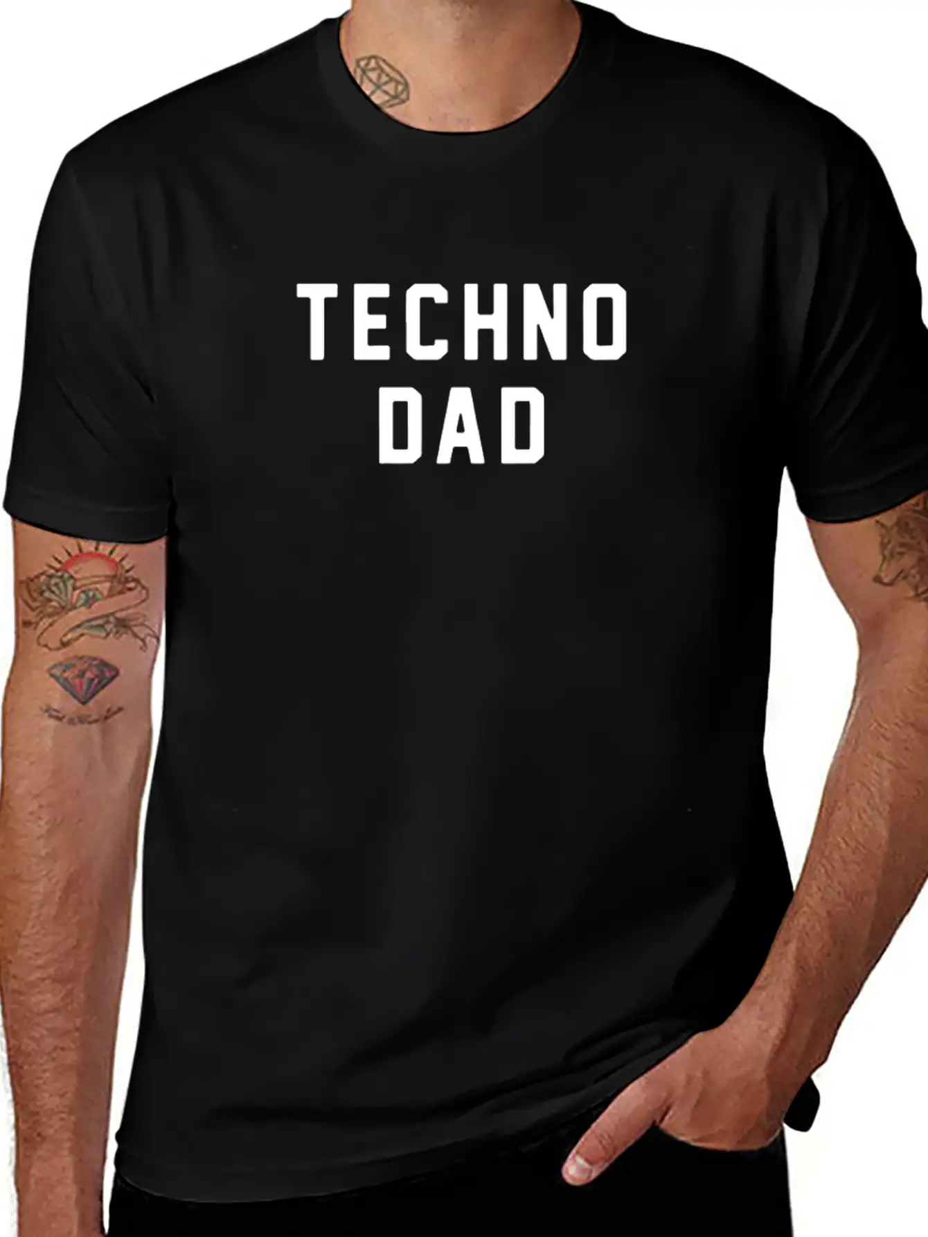 THE TECHNO DAD LOGO Timeless Short Sleeve Tee – Comfy And Minimalist Design