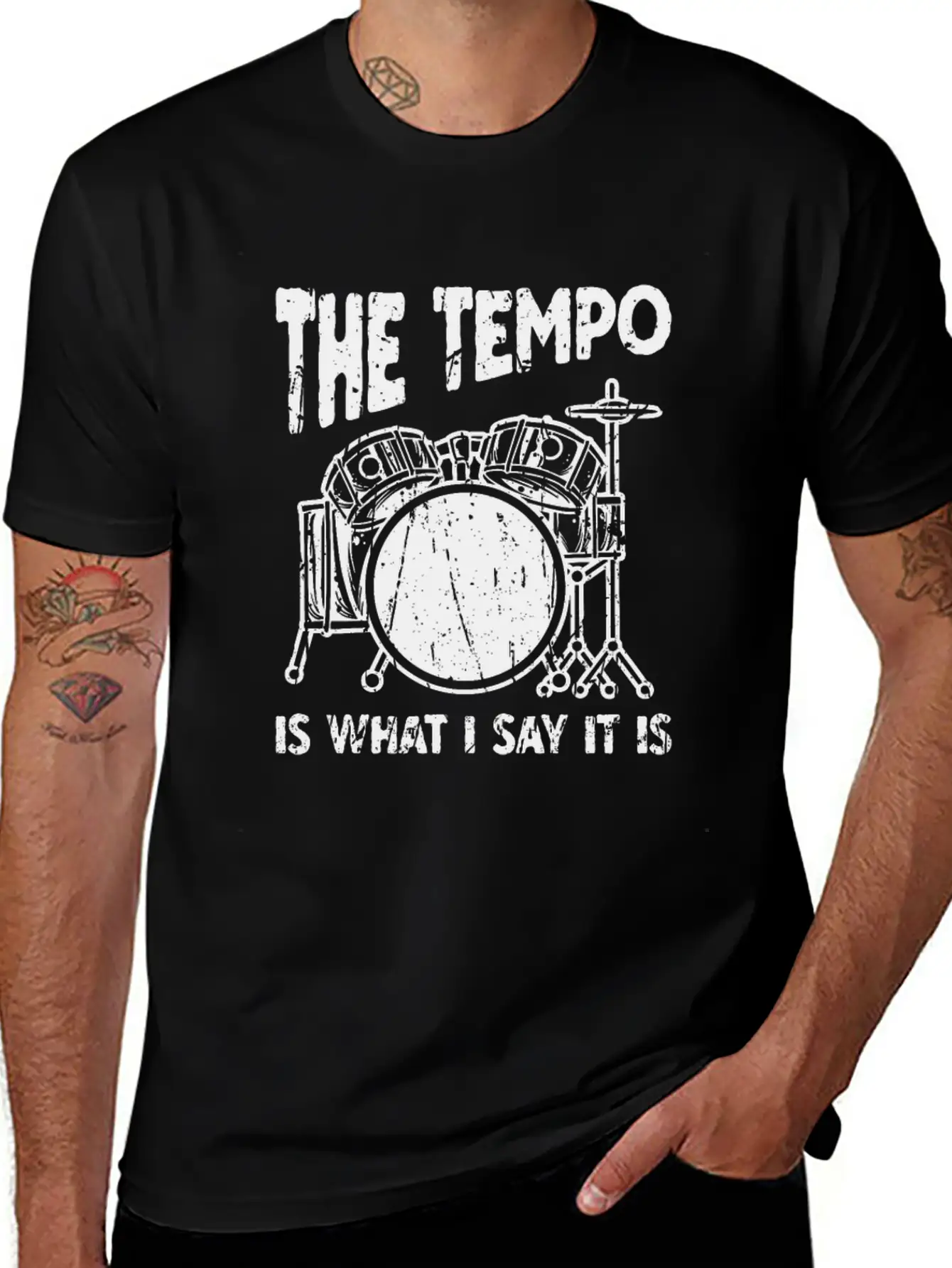 The Tempo Is What I Say It Is - Beat Maker Essential Cotton Tee For Daily Outfits – Unisex Style