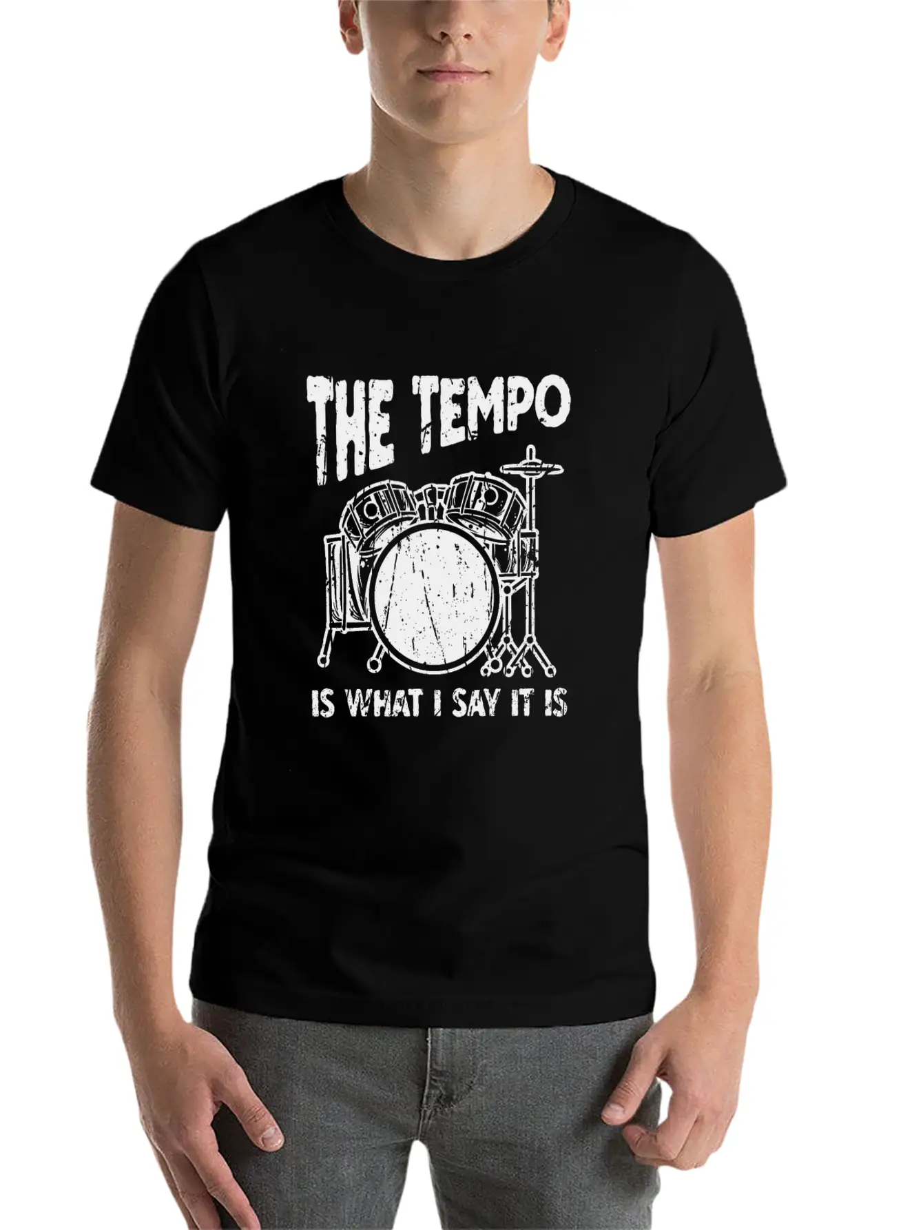 The Tempo Is What I Say It Is - Beat Maker Essential Cotton Tee For Daily Outfits – Unisex Style