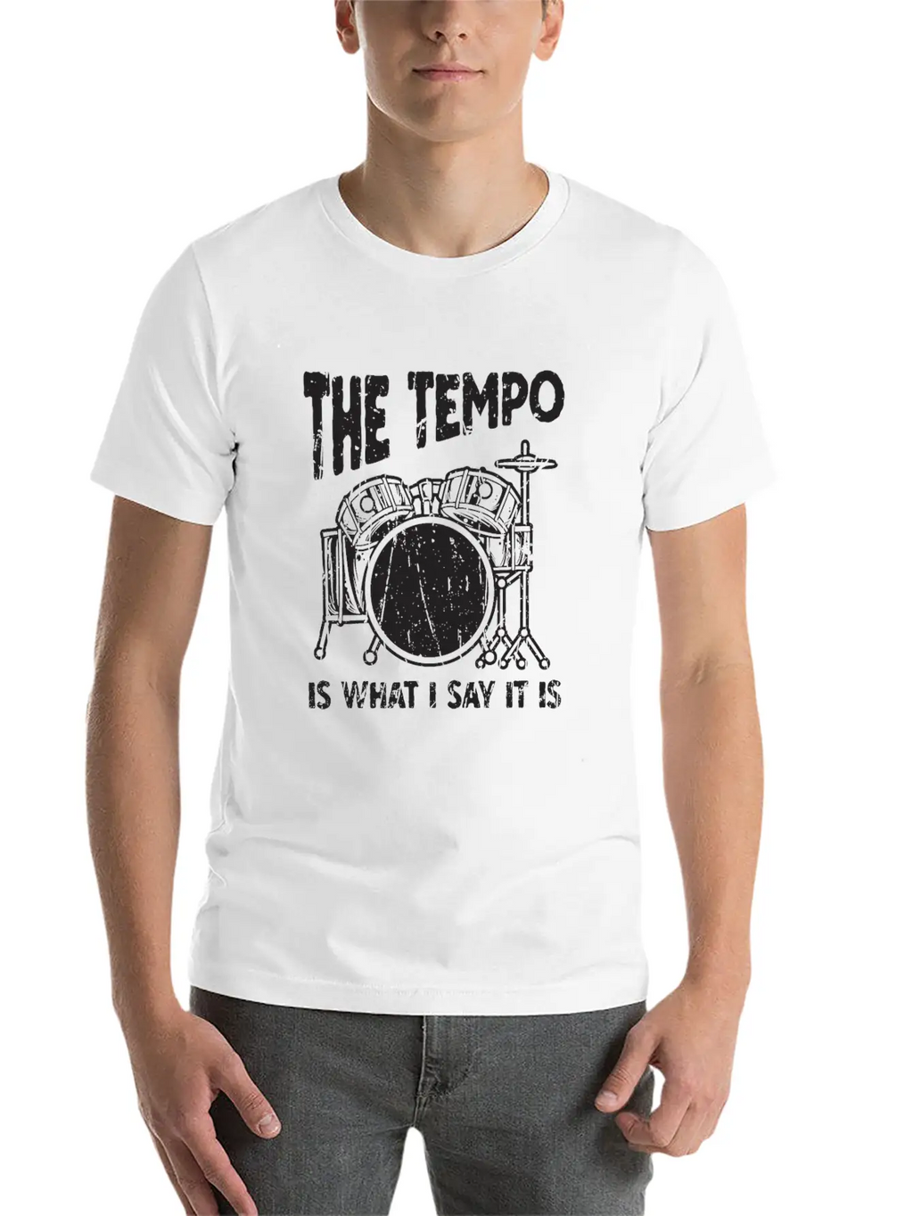 The Tempo Is What I Say It Is - Beat Maker Essential Cotton Tee For Daily Outfits – Unisex Style
