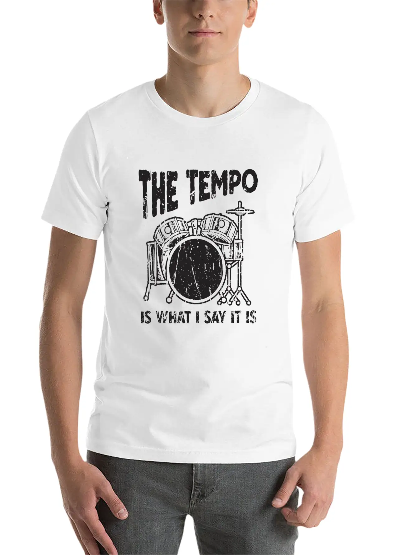 The Tempo Is What I Say It Is - Beat Maker Essential Cotton Tee For Daily Outfits – Unisex Style