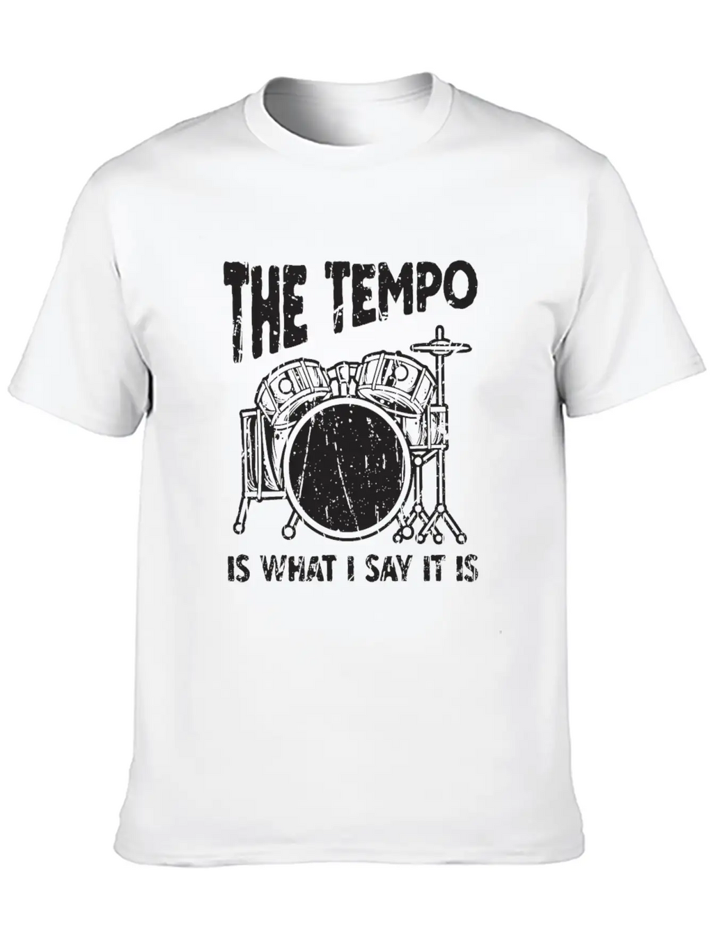 The Tempo Is What I Say It Is - Beat Maker Essential Cotton Tee For Daily Outfits – Unisex Style