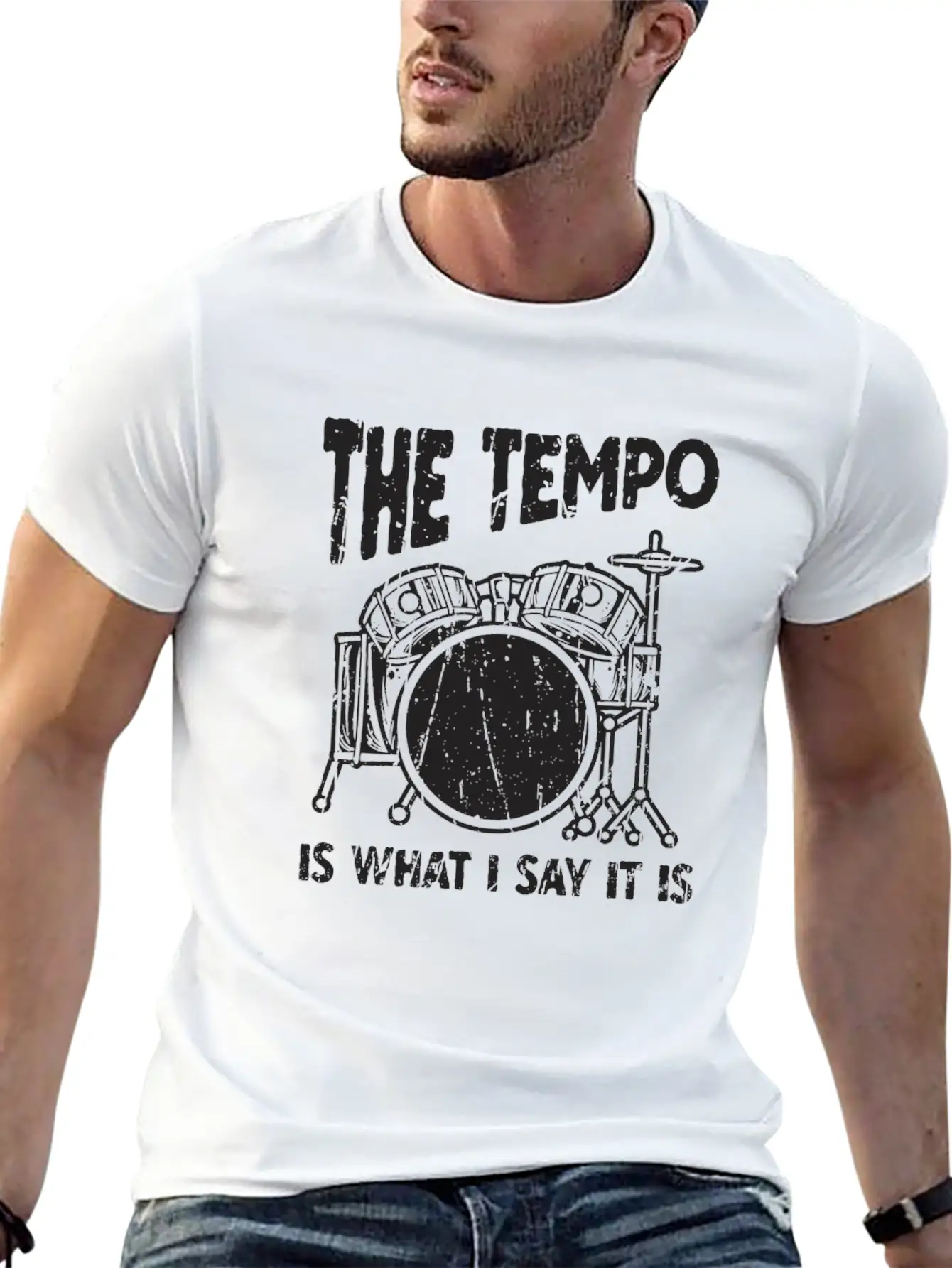 The Tempo Is What I Say It Is - Beat Maker Essential Cotton Tee For Daily Outfits – Unisex Style