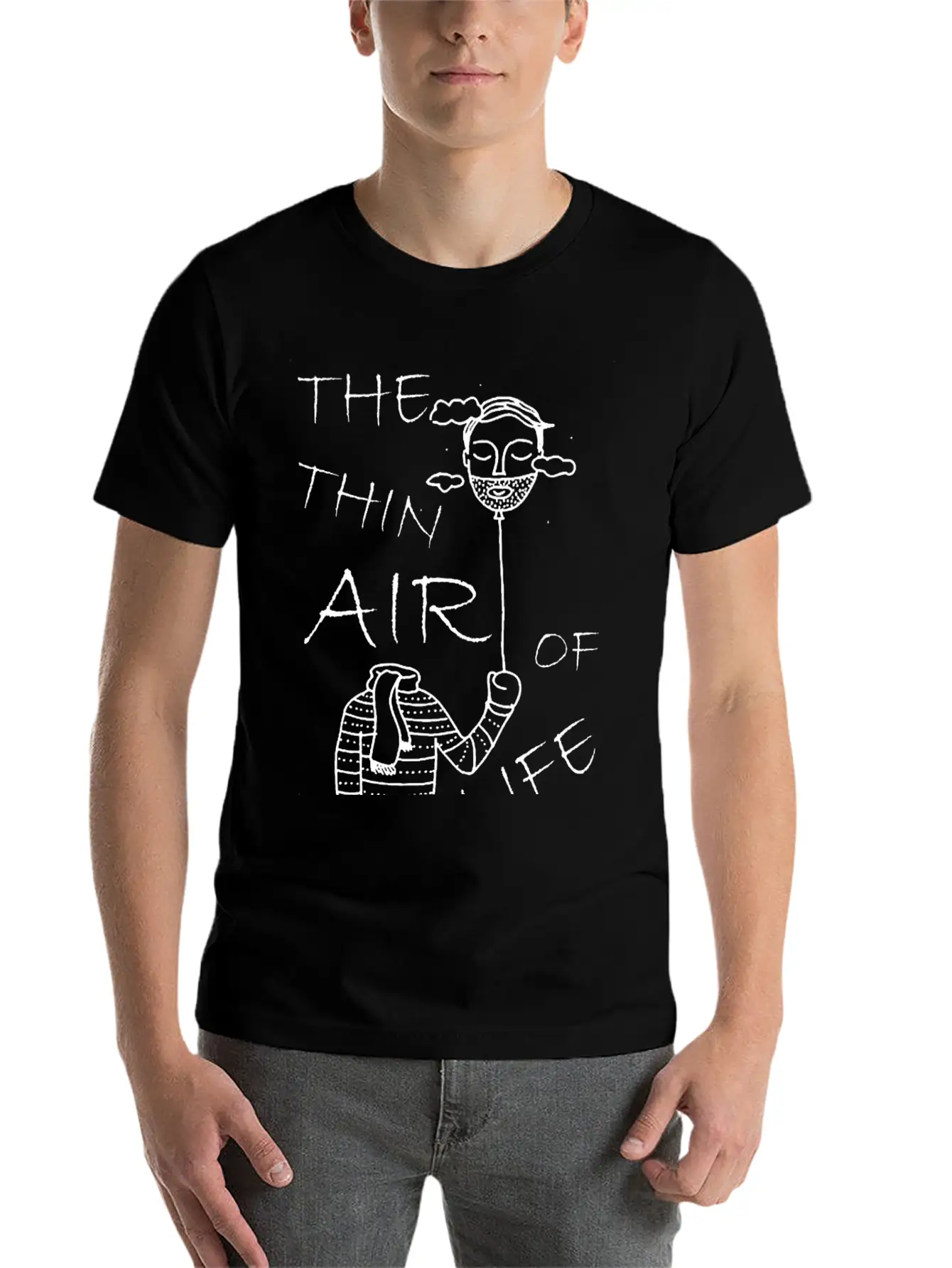 The Thin Air Of Life Basic Graphic T-Shirt – Daily Comfort In Soft Cotton