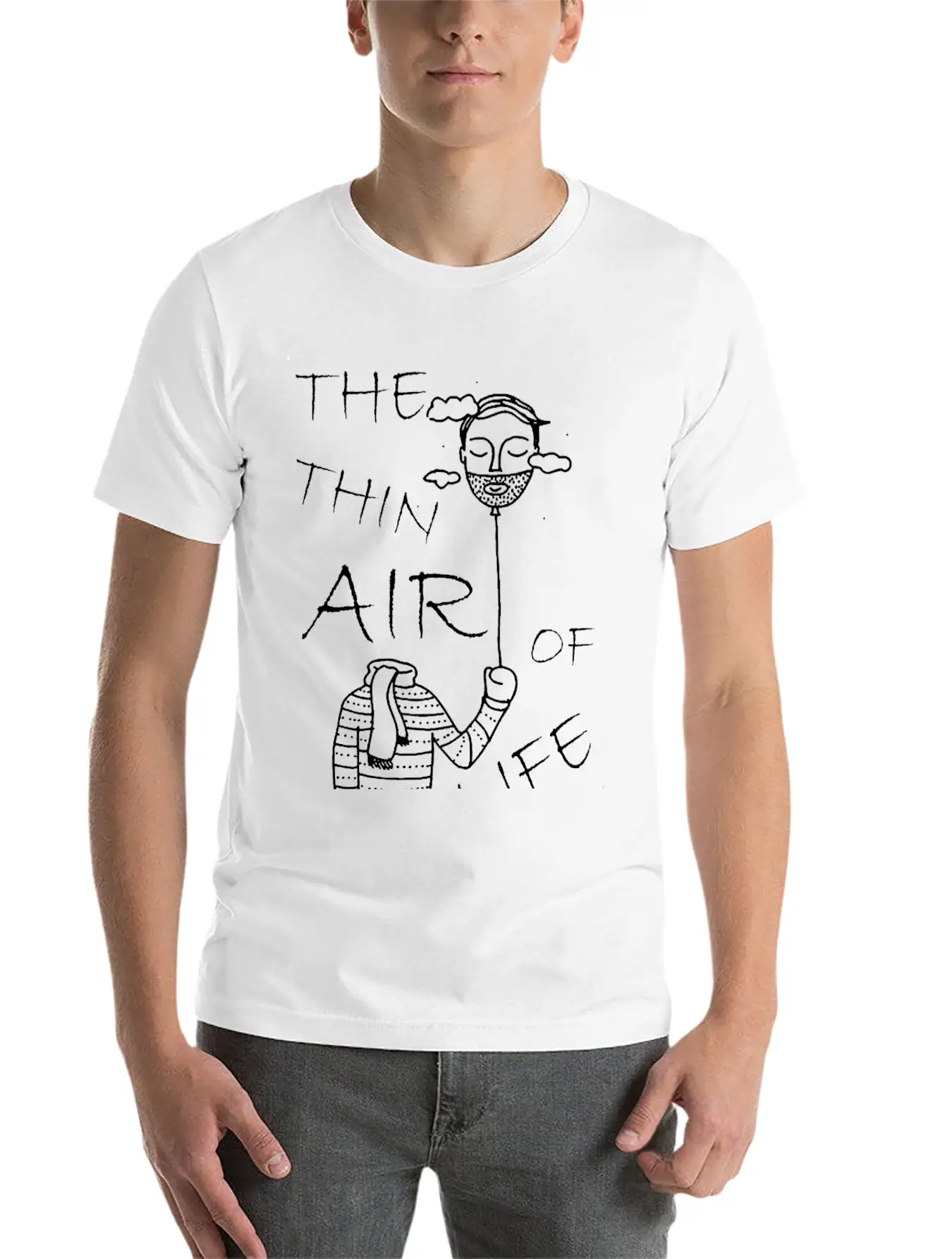 The Thin Air Of Life Basic Graphic T-Shirt – Daily Comfort In Soft Cotton