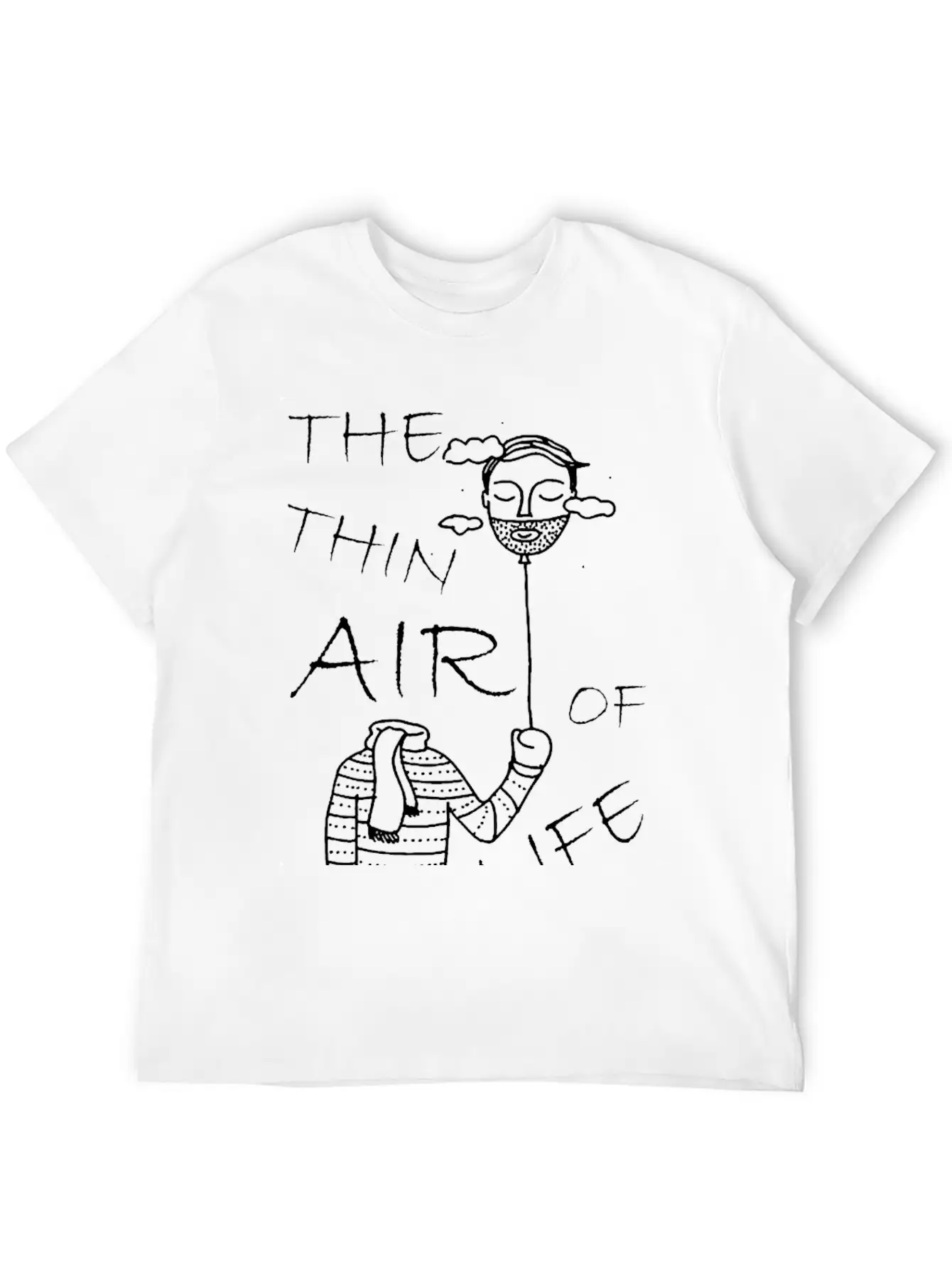 The Thin Air Of Life Basic Graphic T-Shirt – Daily Comfort In Soft Cotton