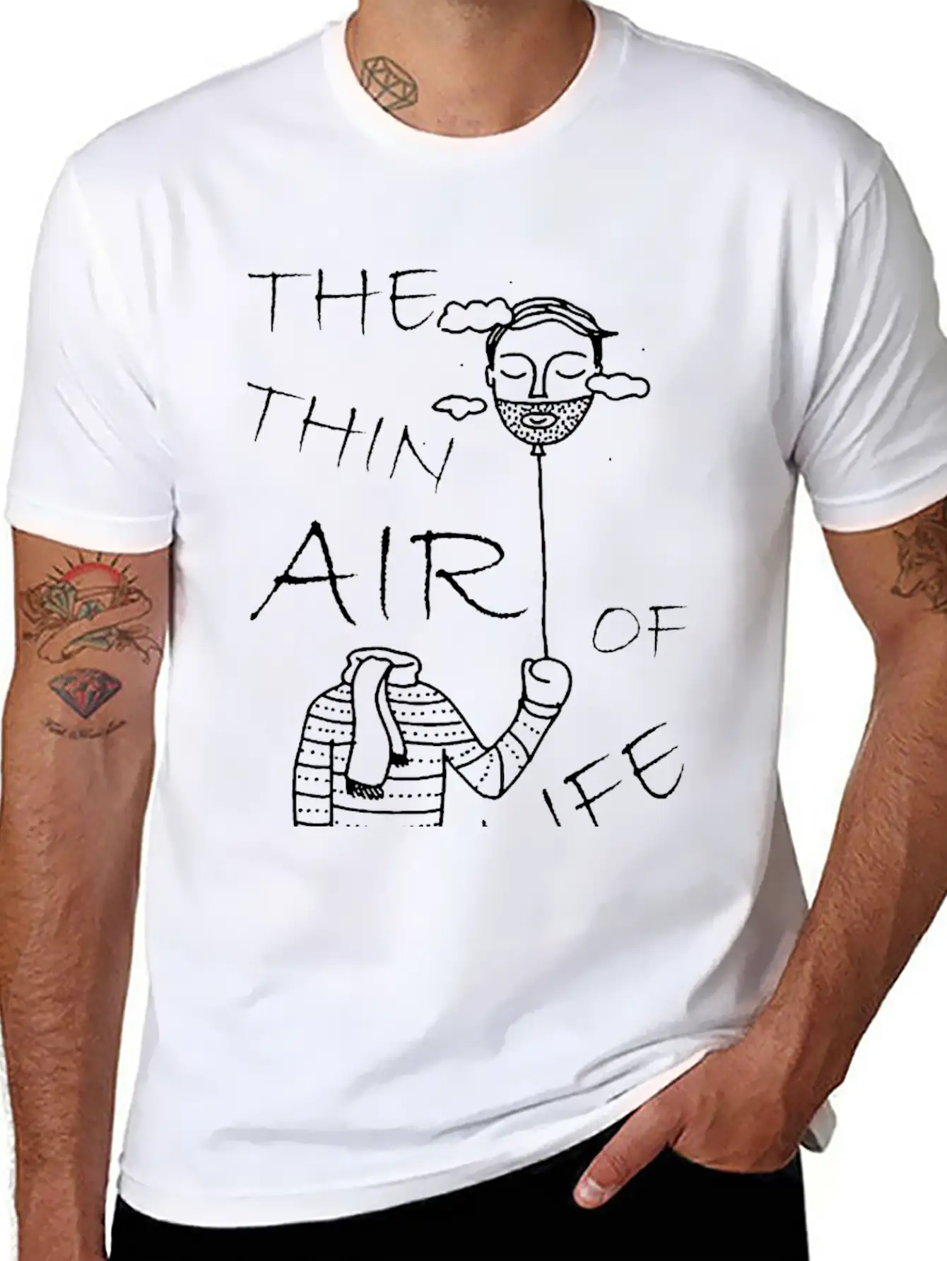 The Thin Air Of Life Basic Graphic T-Shirt – Daily Comfort In Soft Cotton