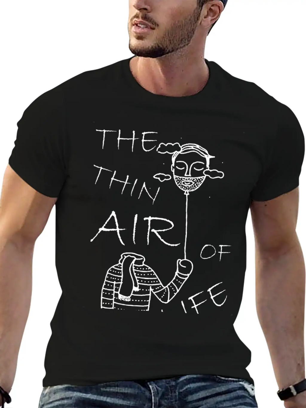 The Thin Air Of Life Basic Graphic T-Shirt – Daily Comfort In Soft Cotton