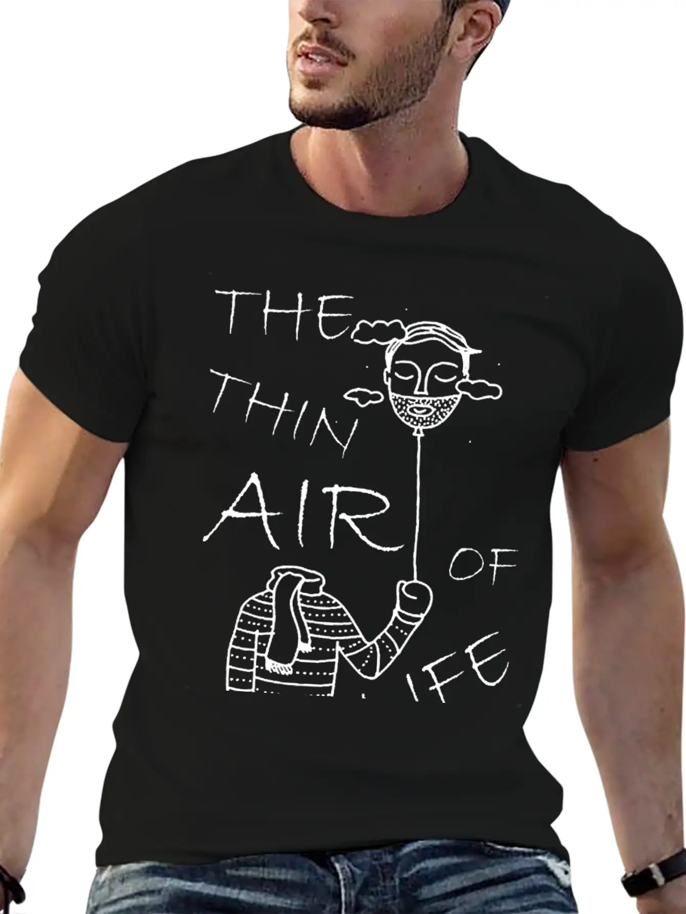 The Thin Air Of Life Basic Graphic T-Shirt – Daily Comfort In Soft Cotton
