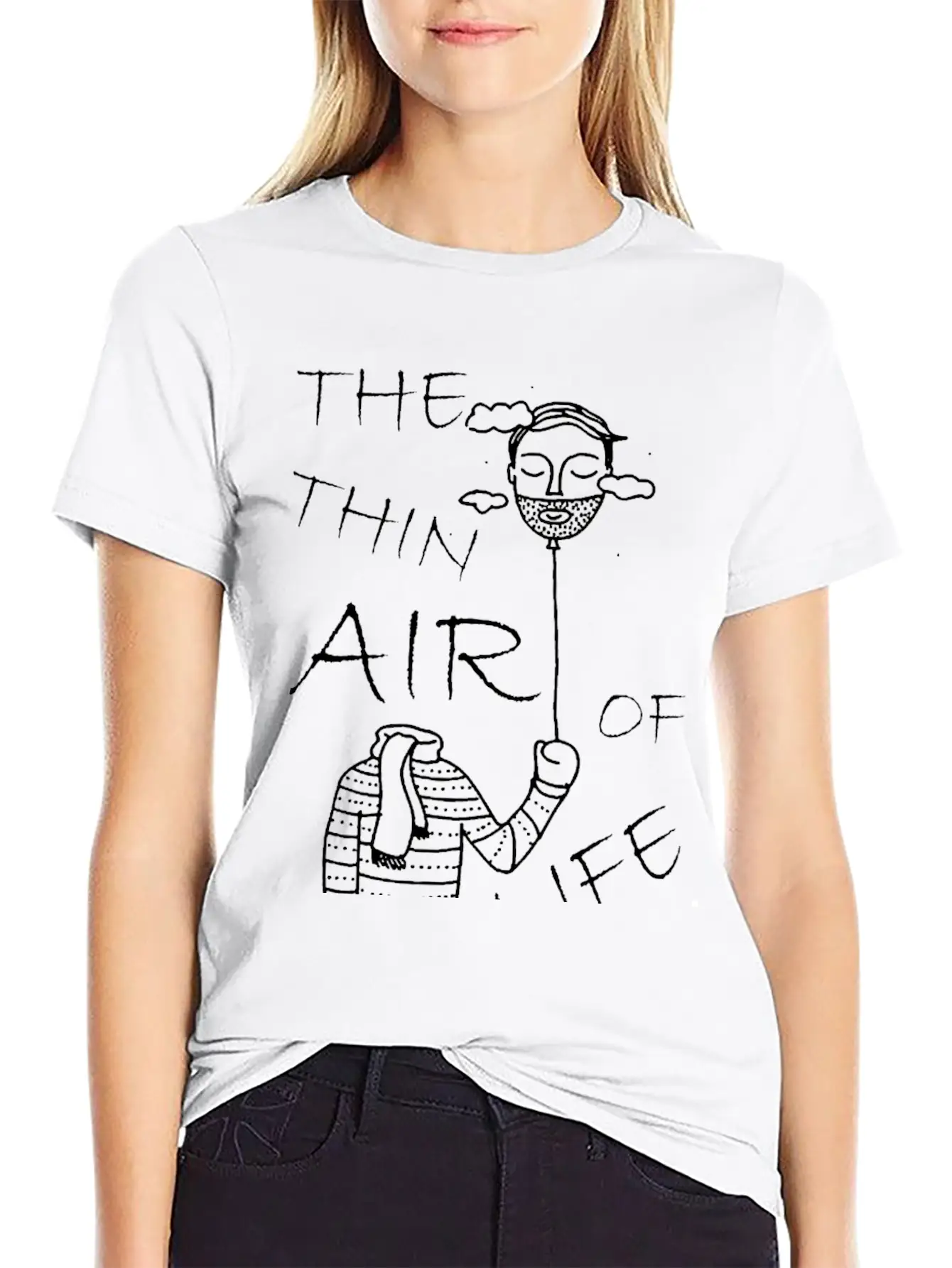 The Thin Air Of Life Basic Graphic T-Shirt – Daily Comfort In Soft Cotton