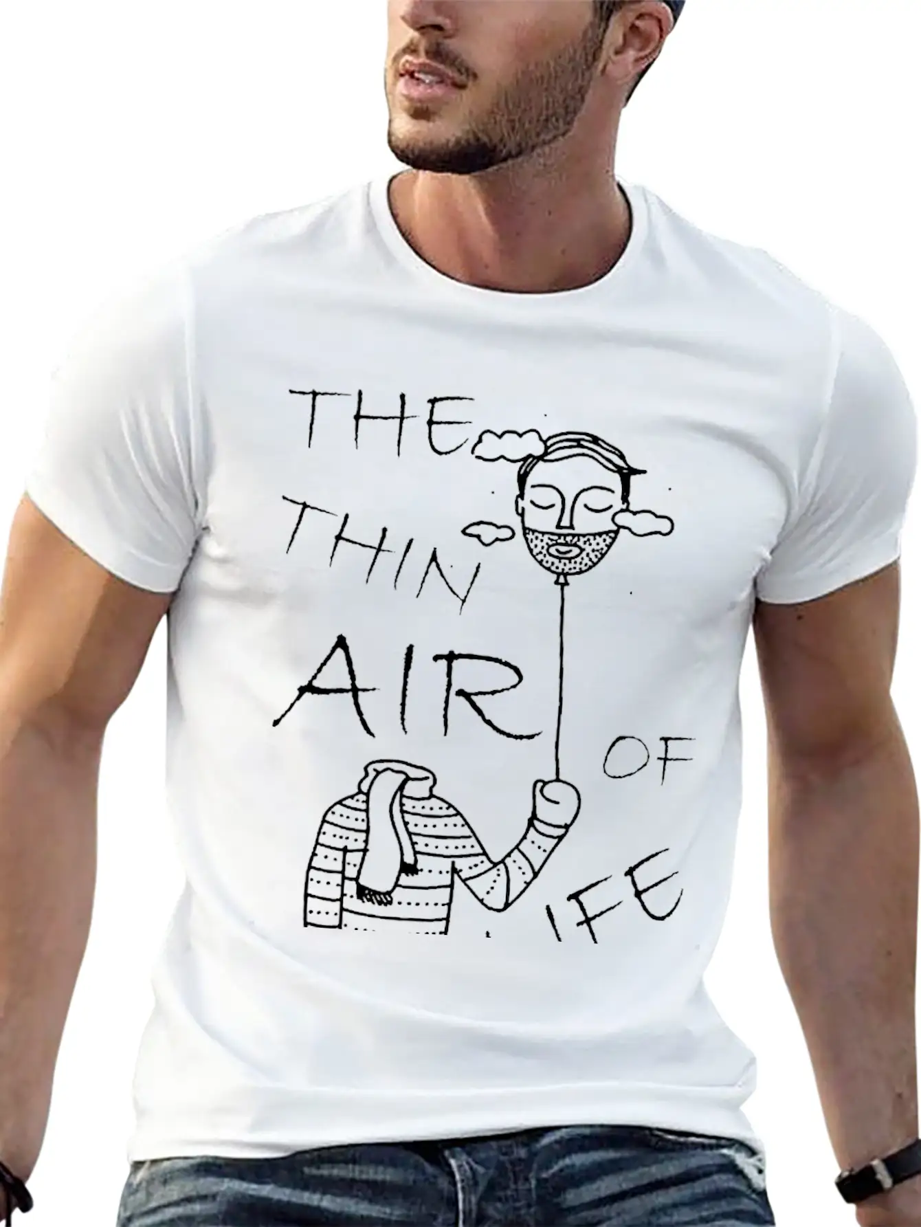 The Thin Air Of Life Basic Graphic T-Shirt – Daily Comfort In Soft Cotton