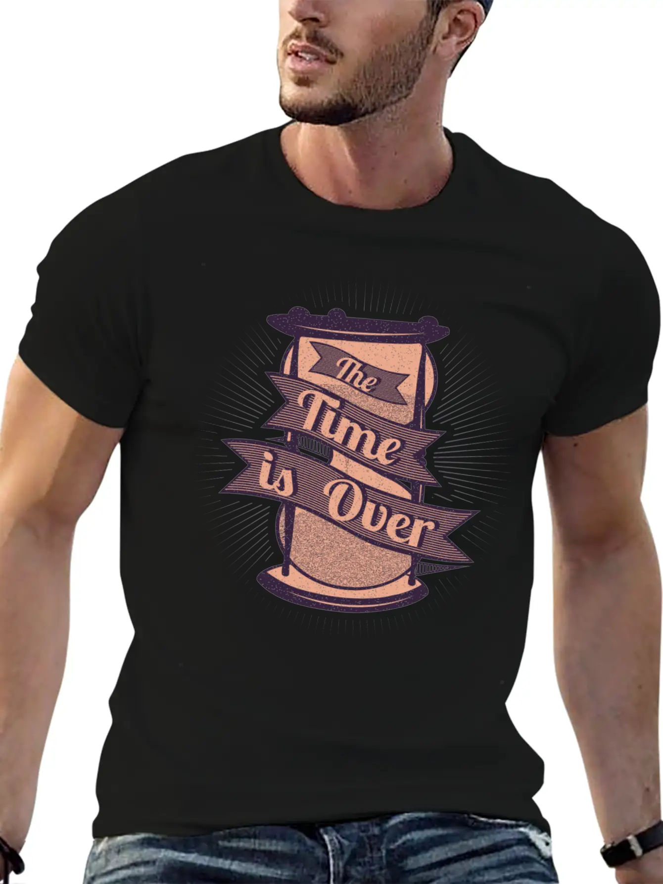 The Timer Is Over Modern Fit Casual T-Shirt – Clean And Versatile Design