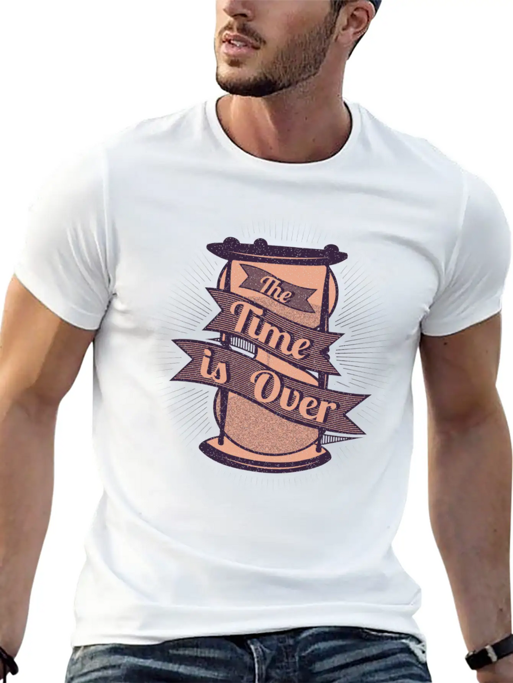 The Timer Is Over Modern Fit Casual T-Shirt – Clean And Versatile Design