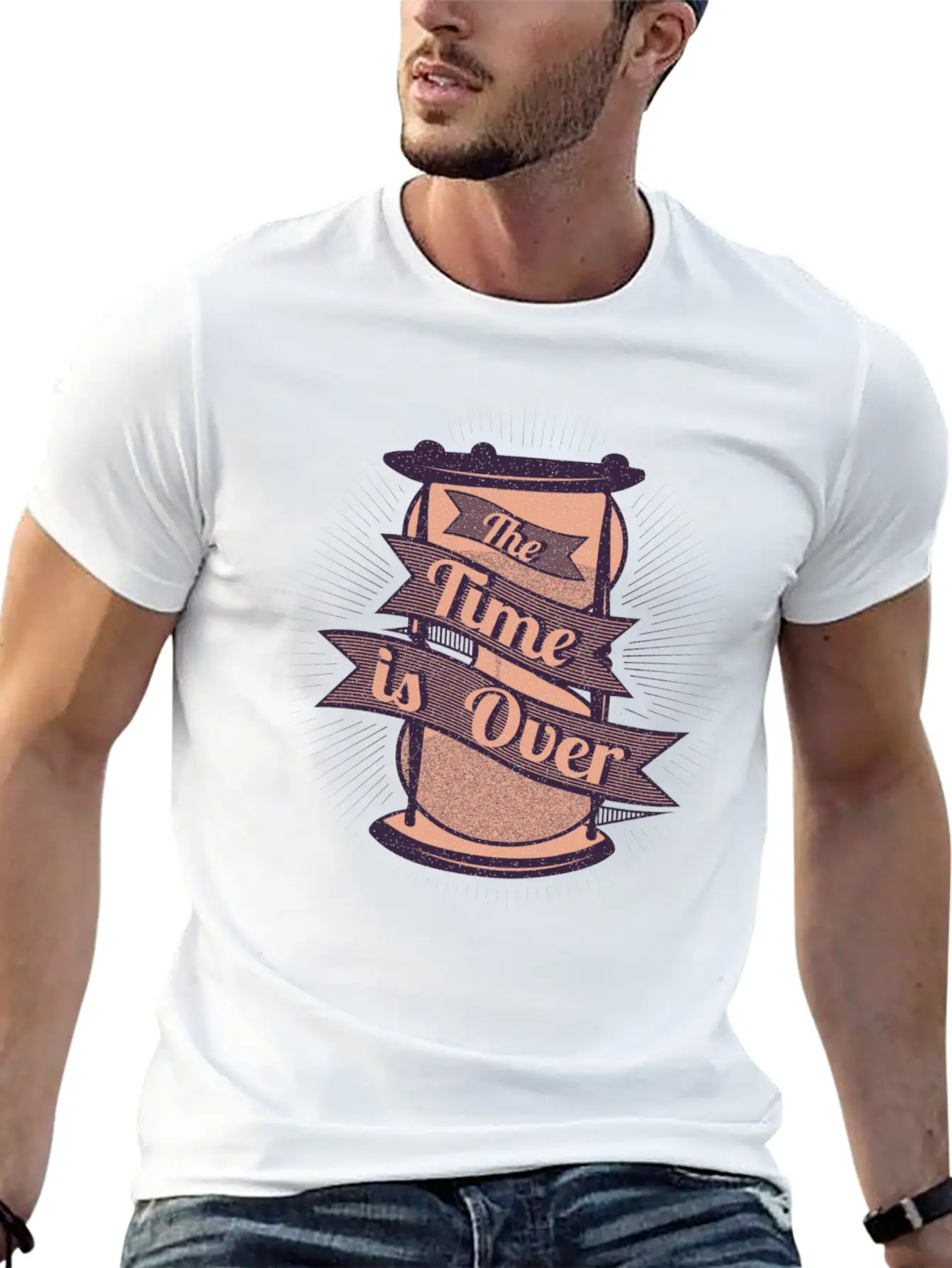 The Timer Is Over Modern Fit Casual T-Shirt – Clean And Versatile Design