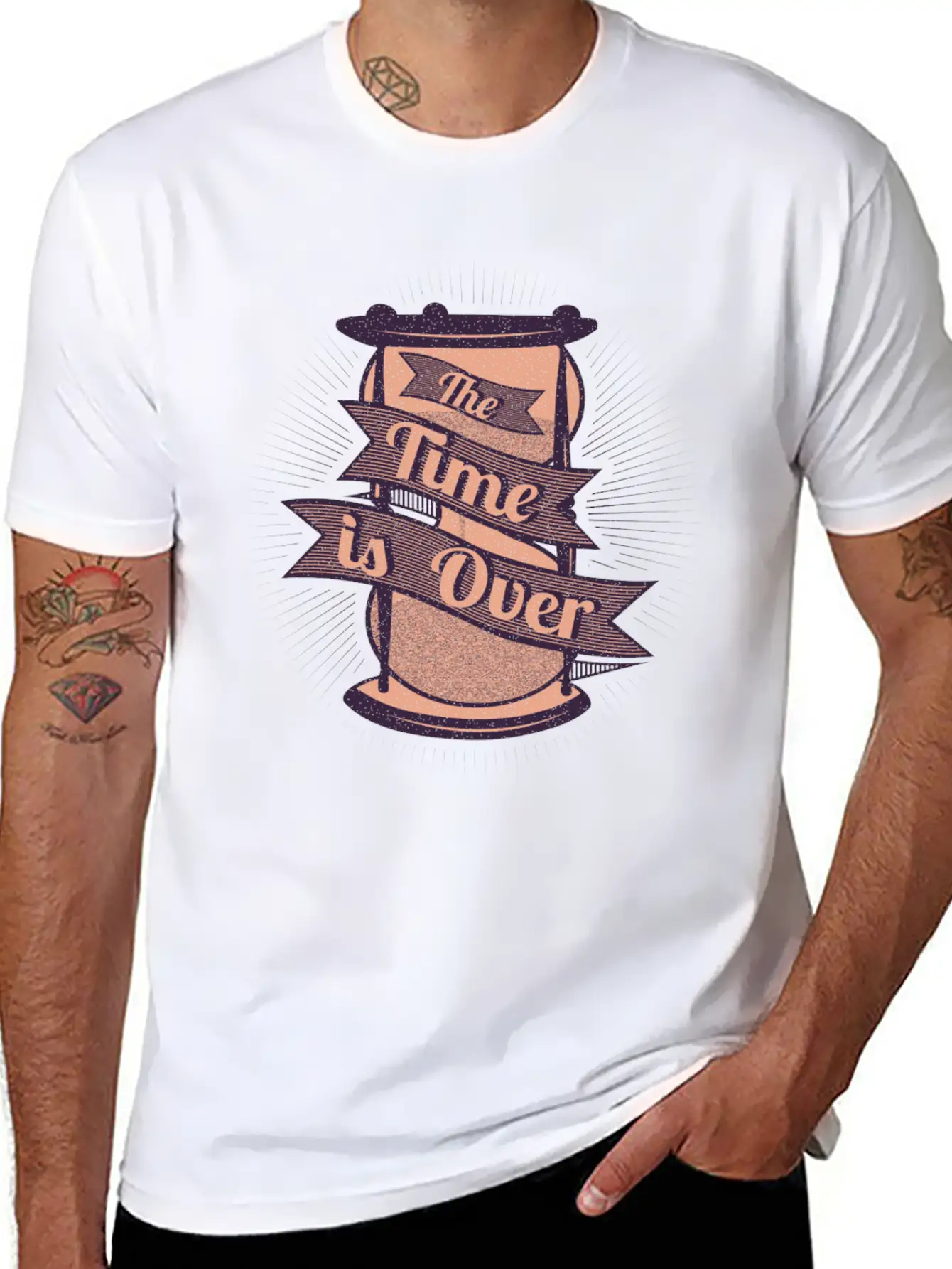 The Timer Is Over Modern Fit Casual T-Shirt – Clean And Versatile Design
