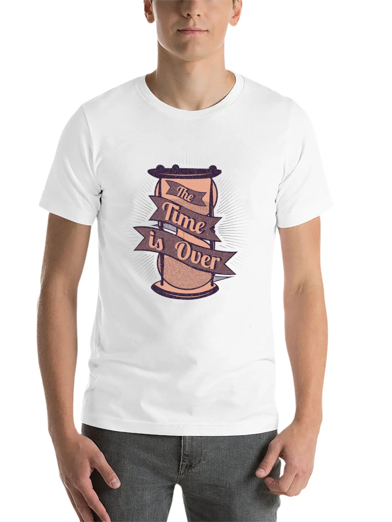 The Timer Is Over Modern Fit Casual T-Shirt – Clean And Versatile Design