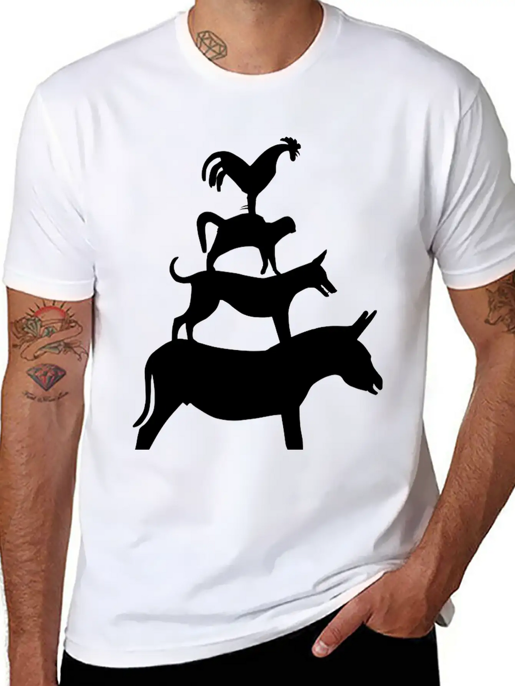 The Town Musicians Of Bremen 2 Essential Cotton Tee For Daily Outfits – Unisex Style