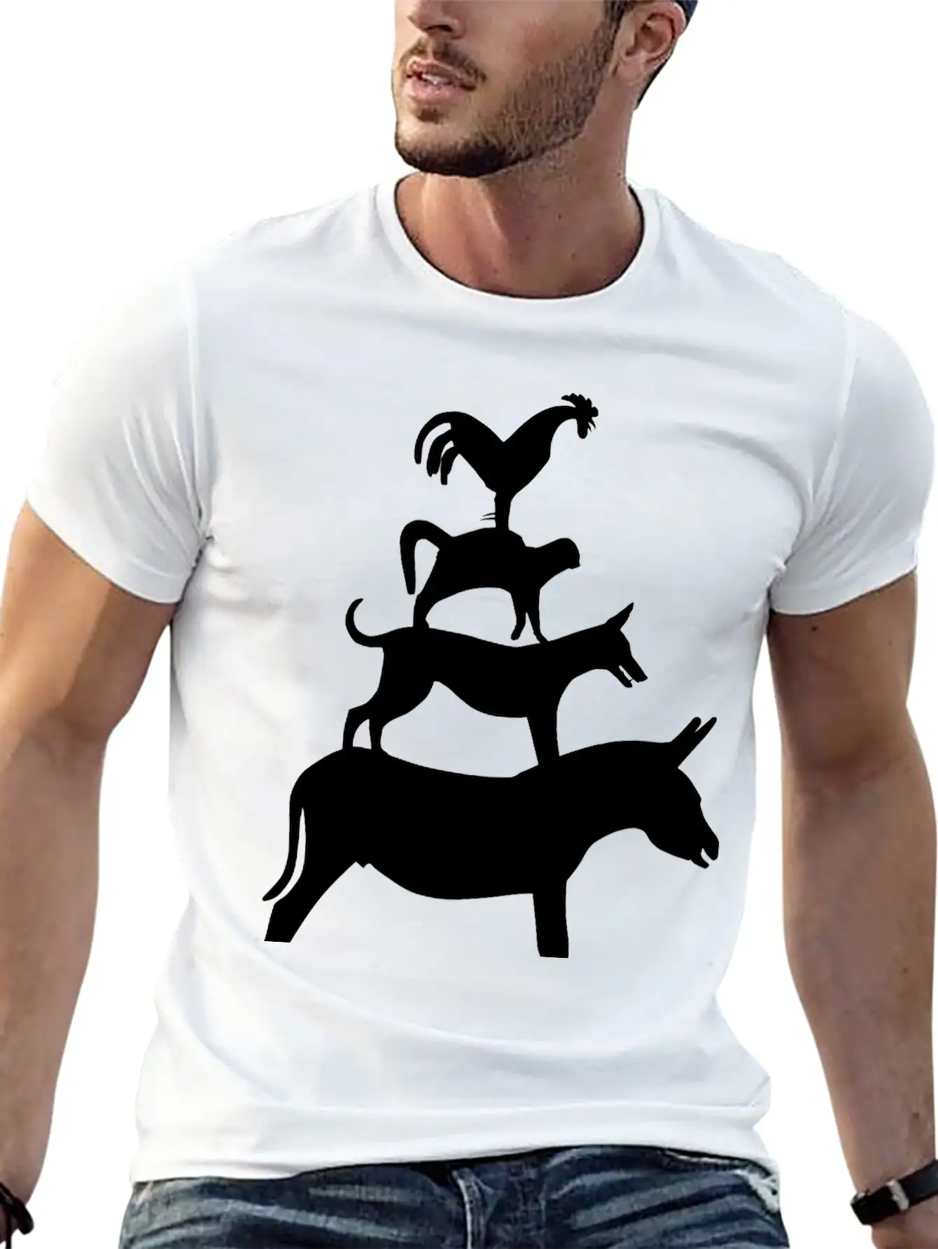 The Town Musicians Of Bremen 2 Essential Cotton Tee For Daily Outfits – Unisex Style