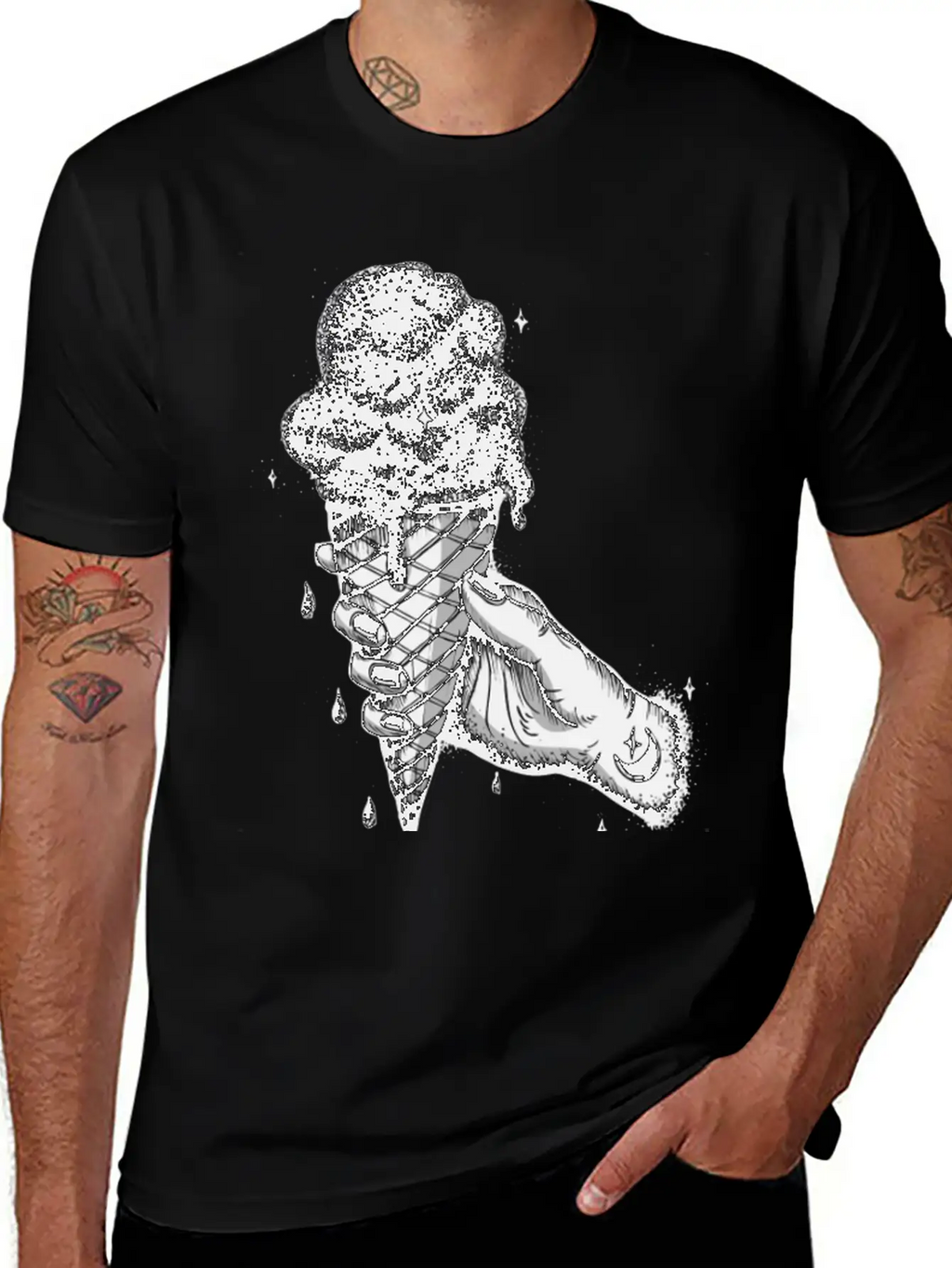 The Universe In An Ice Cream Cone Stylish Everyday T-Shirt – Unisex Basic Cotton Tee