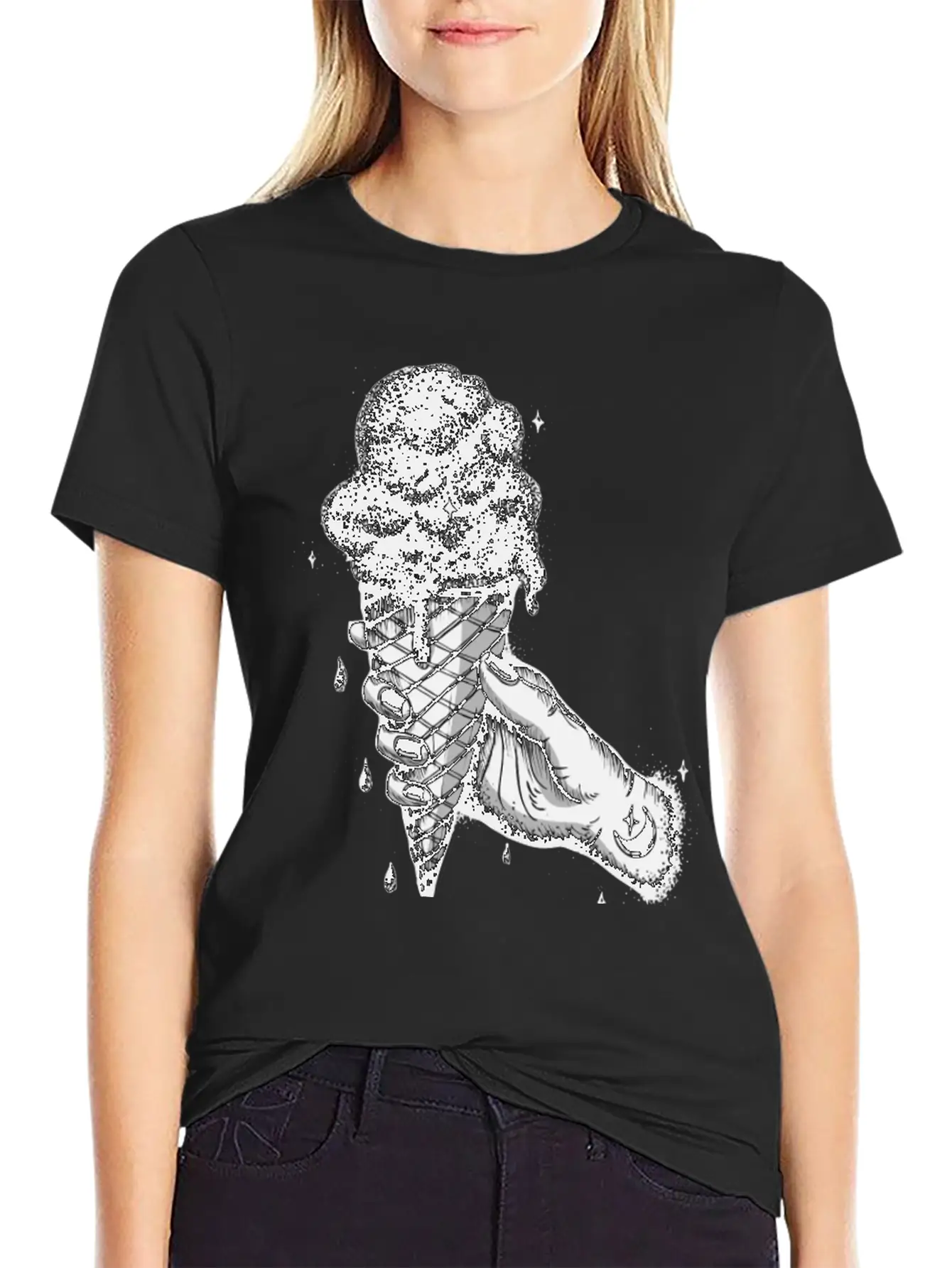 The Universe In An Ice Cream Cone Stylish Everyday T-Shirt – Unisex Basic Cotton Tee