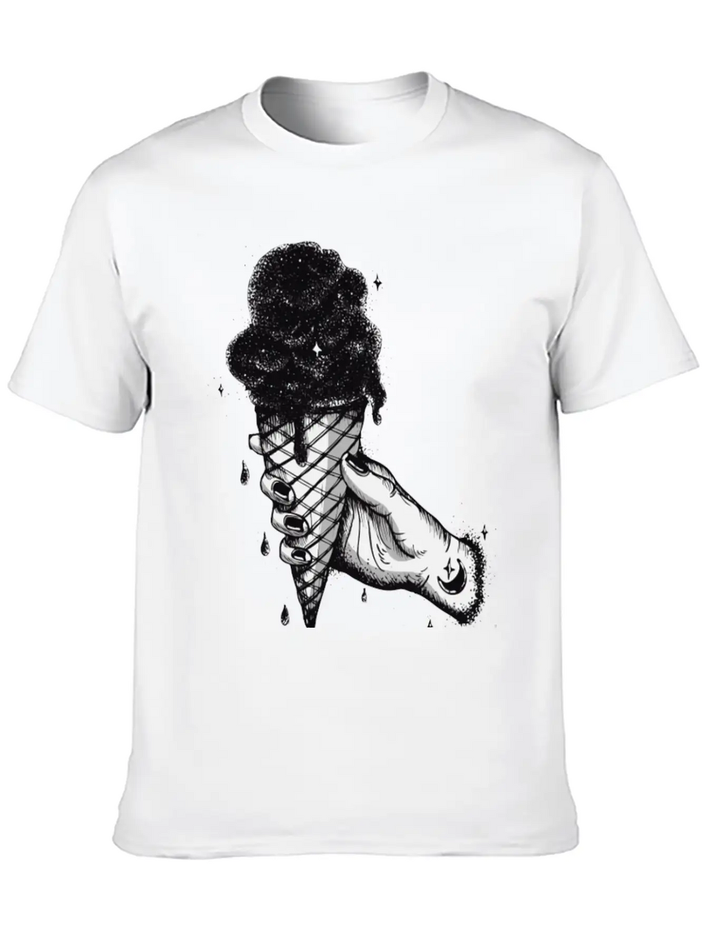 The Universe In An Ice Cream Cone Stylish Everyday T-Shirt – Unisex Basic Cotton Tee