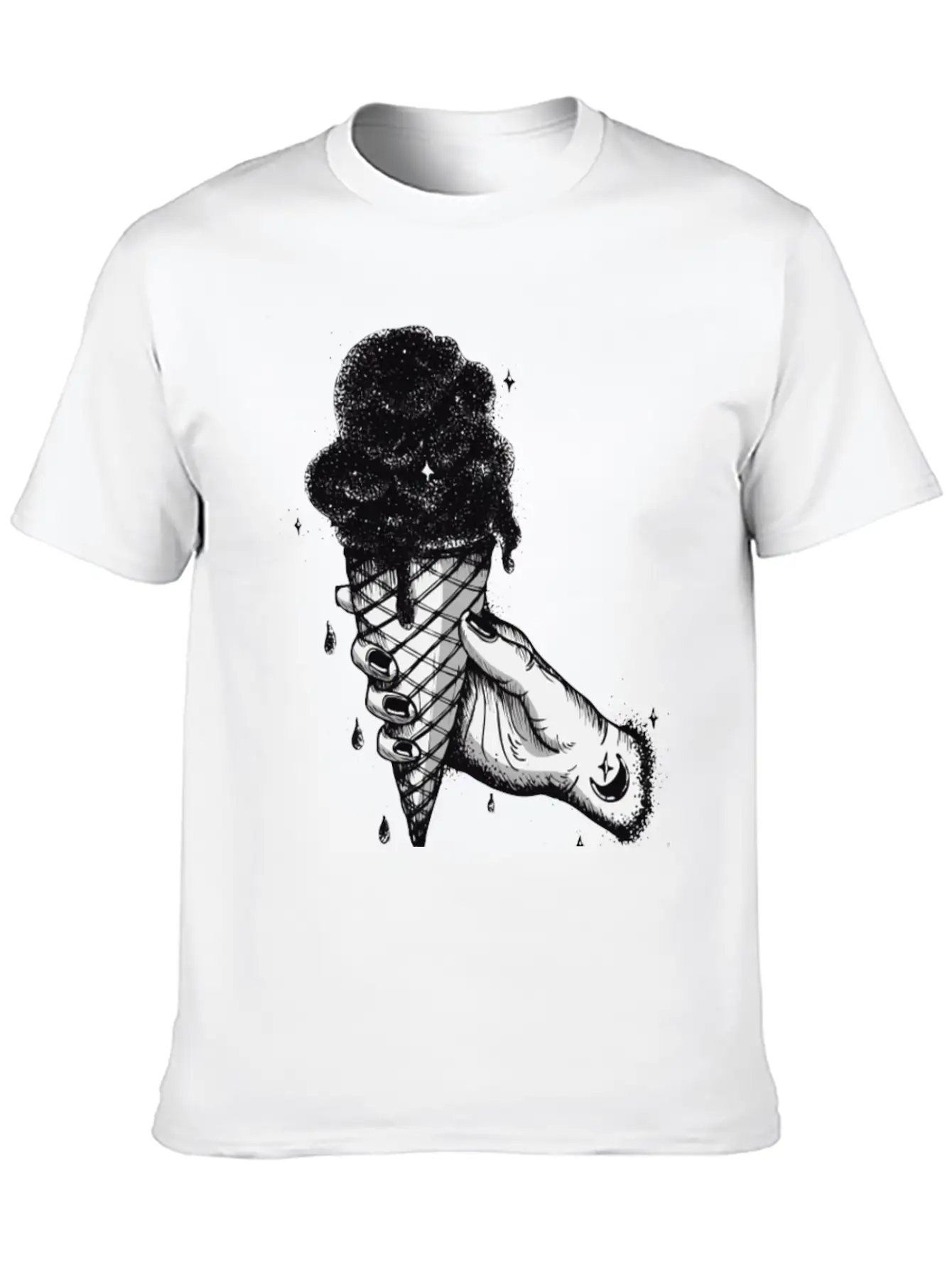 The Universe In An Ice Cream Cone Stylish Everyday T-Shirt – Unisex Basic Cotton Tee