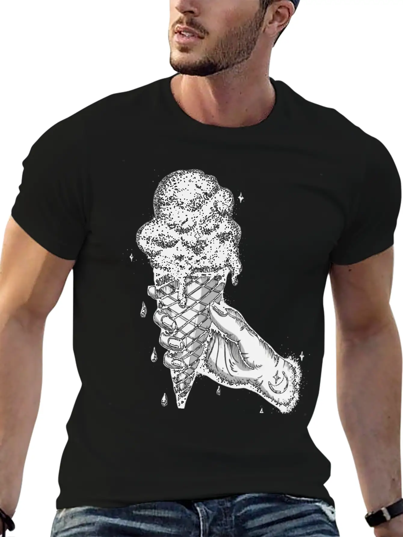 The Universe In An Ice Cream Cone Stylish Everyday T-Shirt – Unisex Basic Cotton Tee