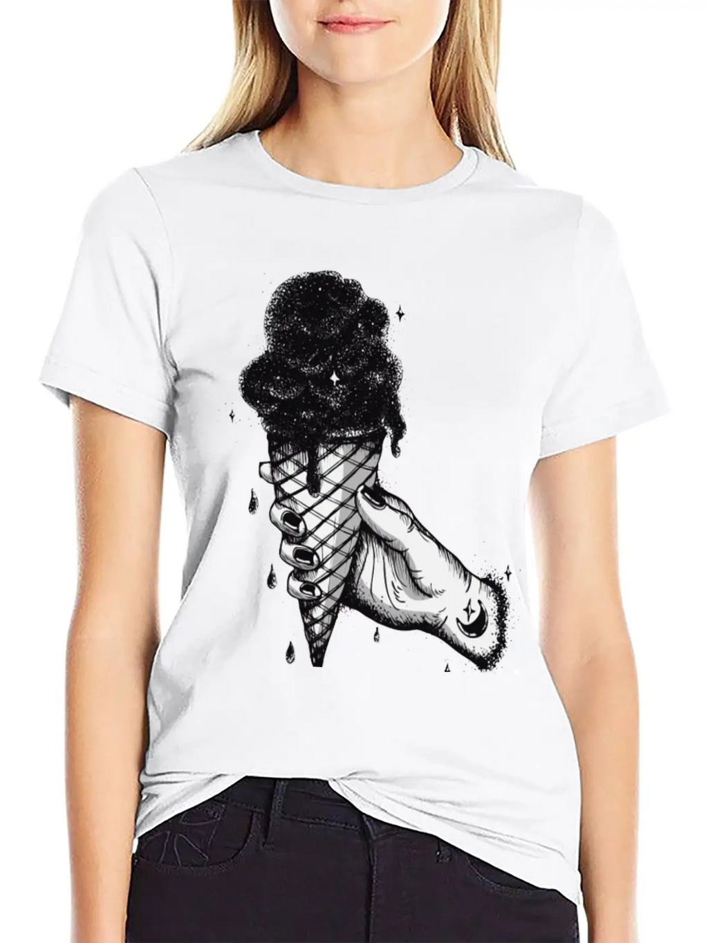 The Universe In An Ice Cream Cone Stylish Everyday T-Shirt – Unisex Basic Cotton Tee