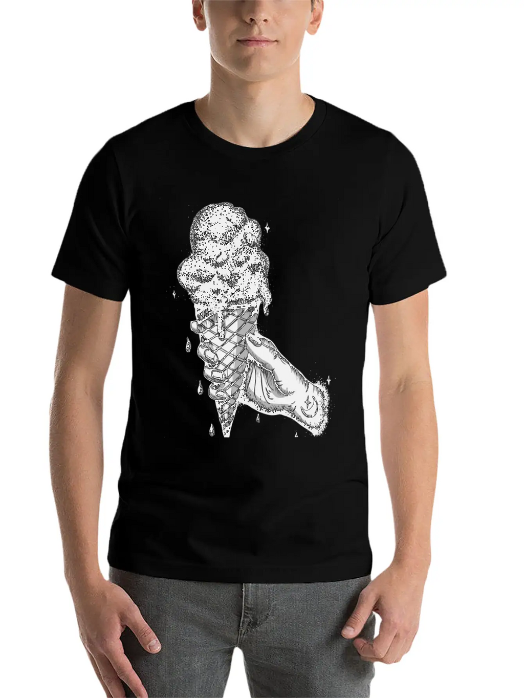 The Universe In An Ice Cream Cone Stylish Everyday T-Shirt – Unisex Basic Cotton Tee